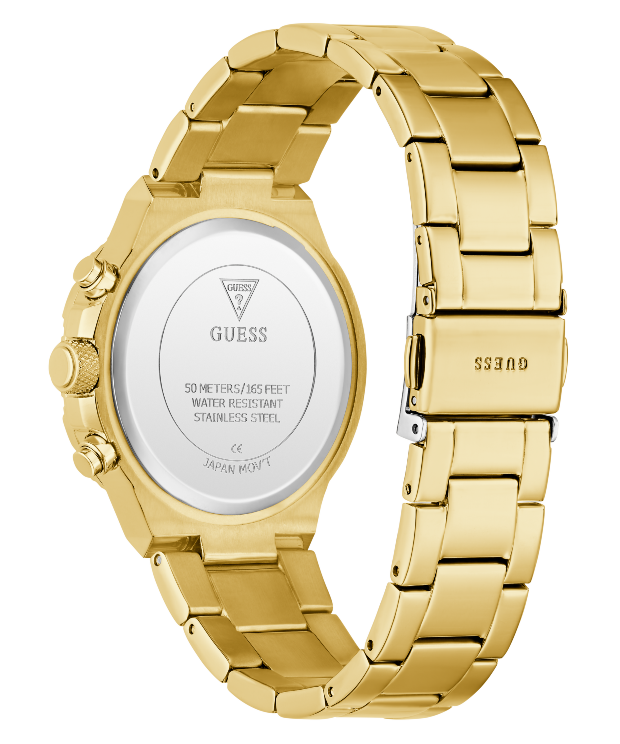 Guess Multifunktionsuhr »HARLOW« Quarzuhr, Armbanduhr, Damenuhr, Edelstahlarmband, Datum