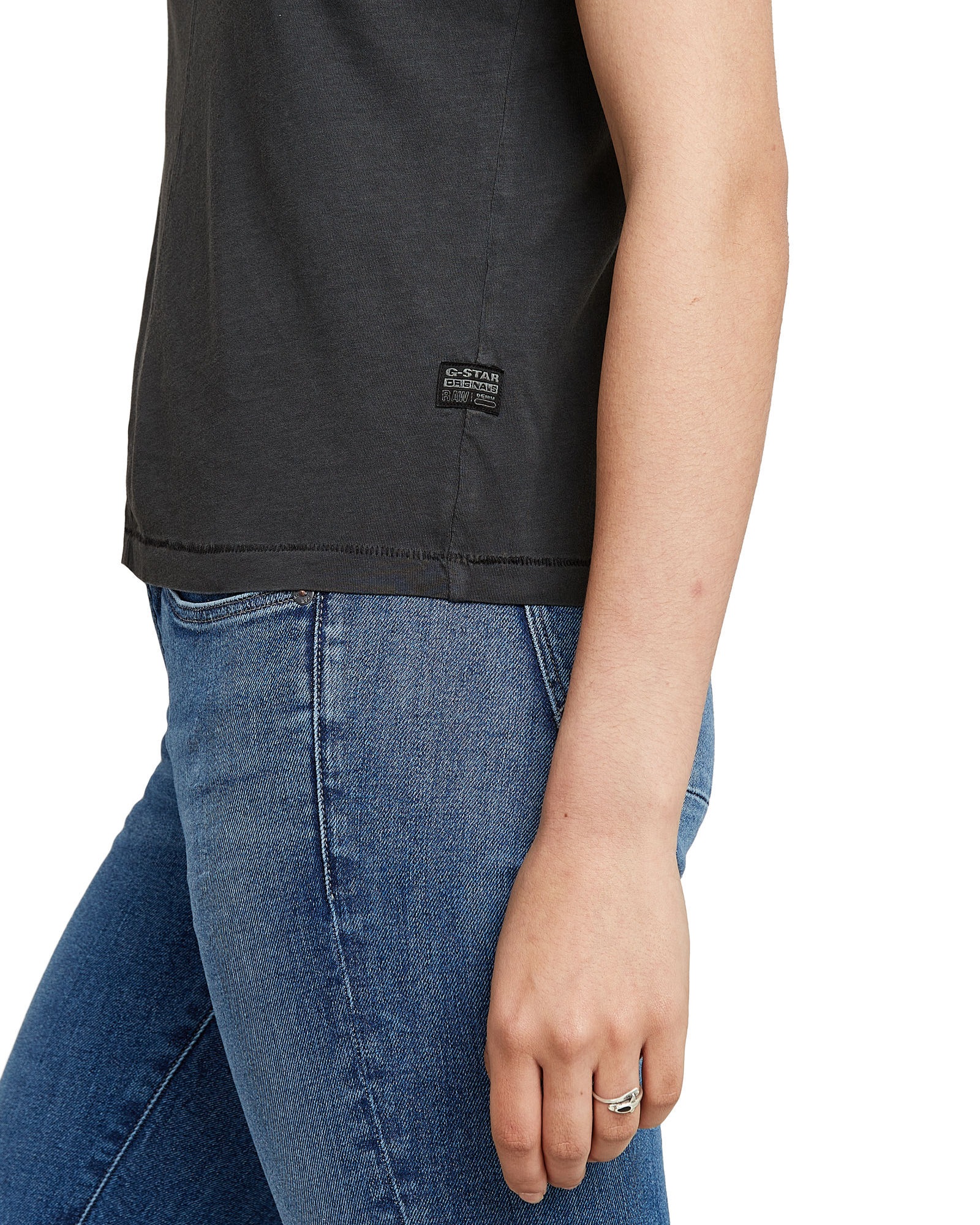 G-STAR T-Shirt »Overdyed Front Seam Top«