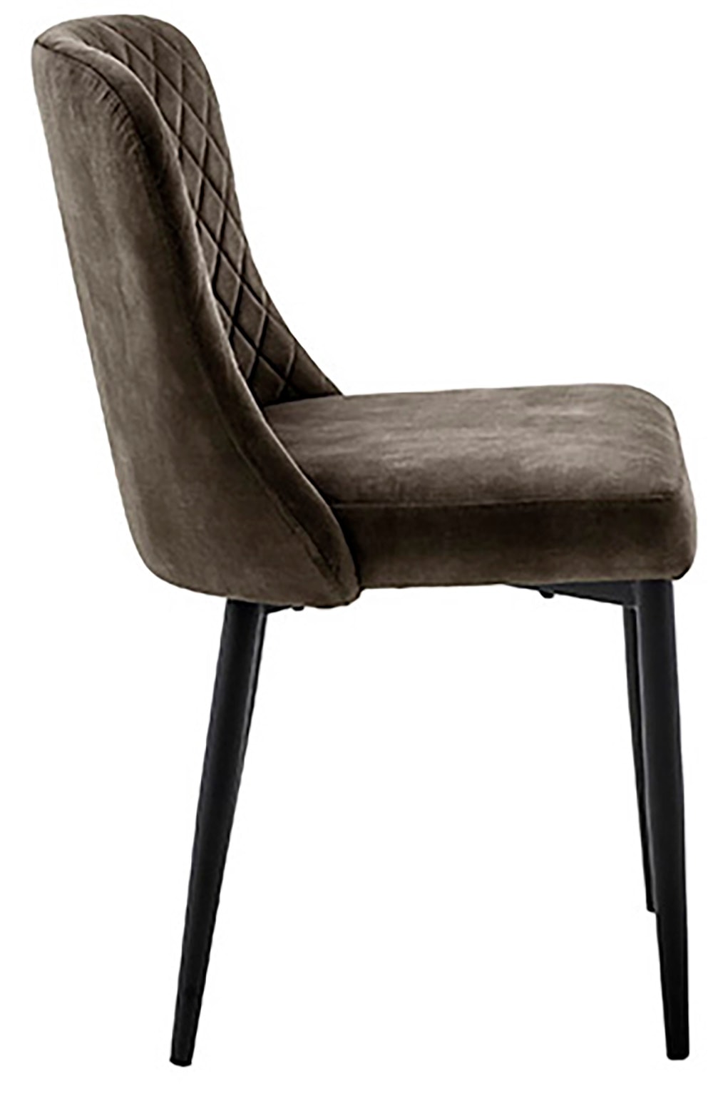 MCA furniture 4-Fußstuhl »ABOSHI Esszimmerstuhl (4er Set)«, (Set), 4 St., Veloursstoff, Taschenfederkern, Metall schwarz,Vintage-Veloursoptik,belastbar 120 kg