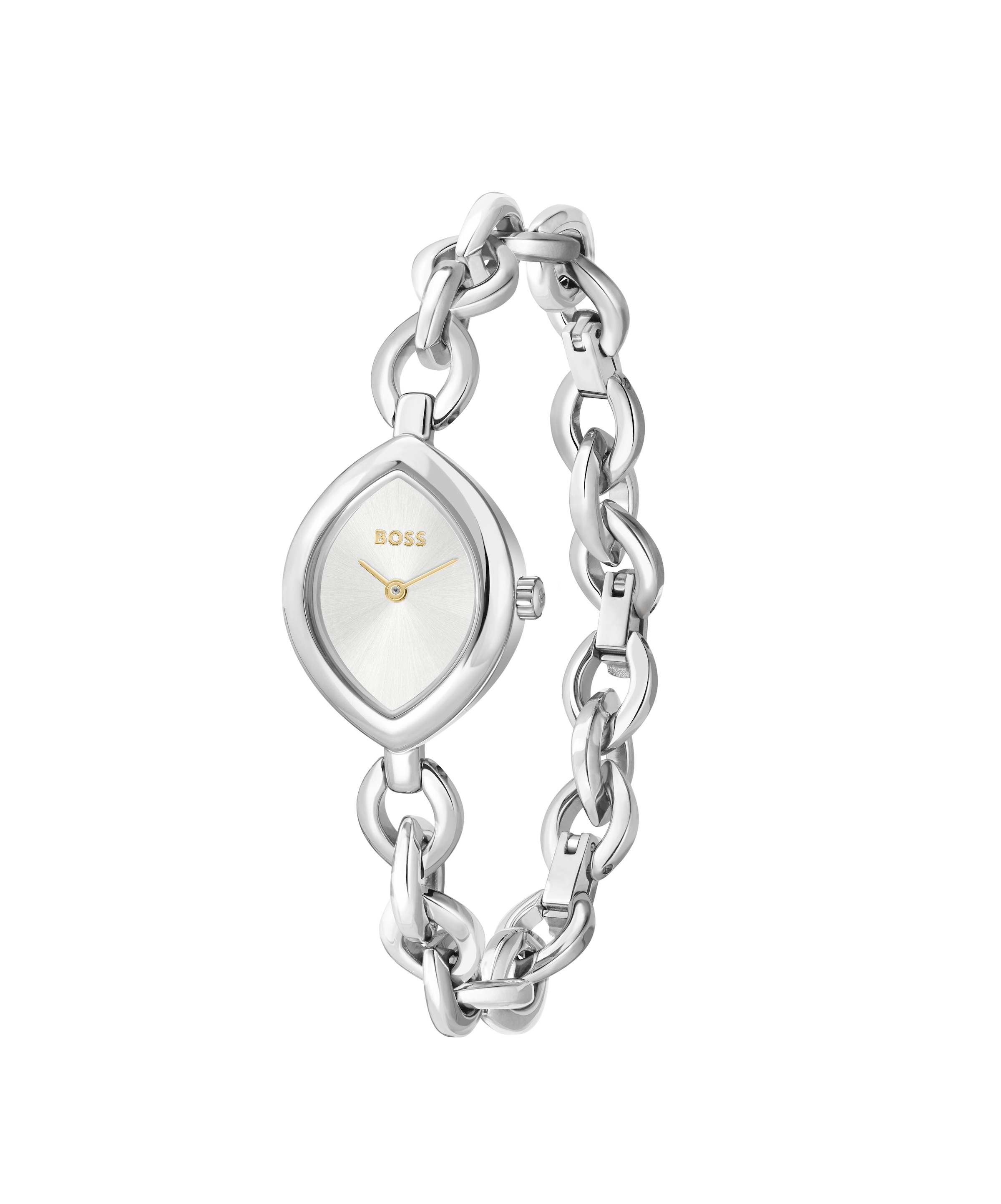 BOSS Quarzuhr »FIORA« Armbanduhr, Damenuhr, Edelstahlarmband, analog