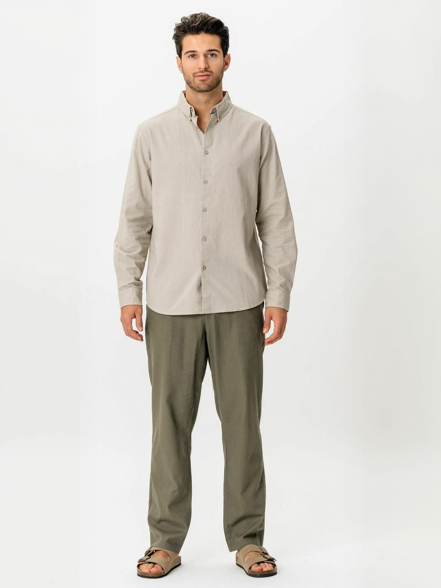TeeShoppen Langarmhemd »TEESHOPPEN Shirt Linen Blend«