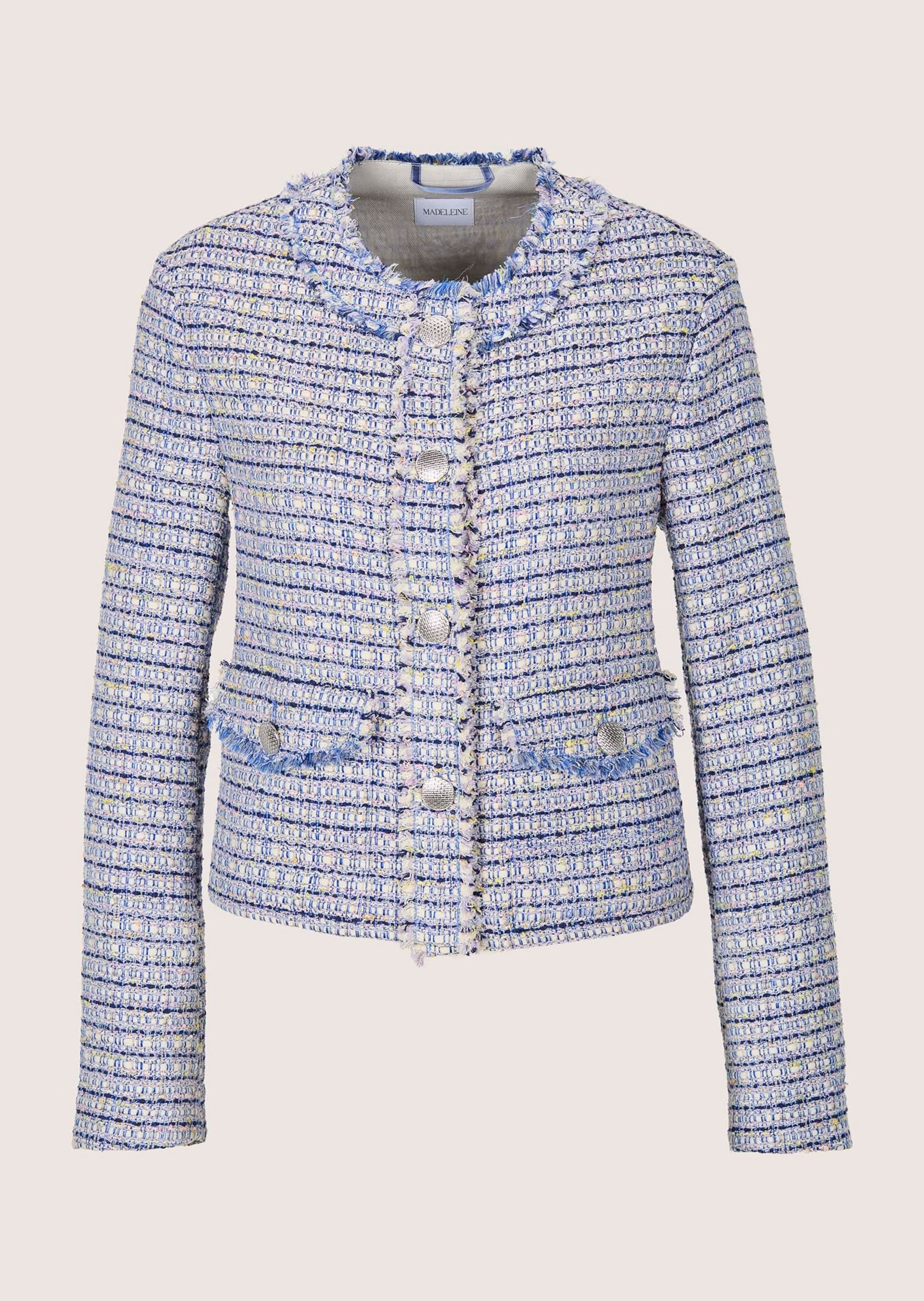 MADELEINE Jackenblazer "Blazer Tweed-Blazer mit Fransendetails" Fransendeta günstig online kaufen