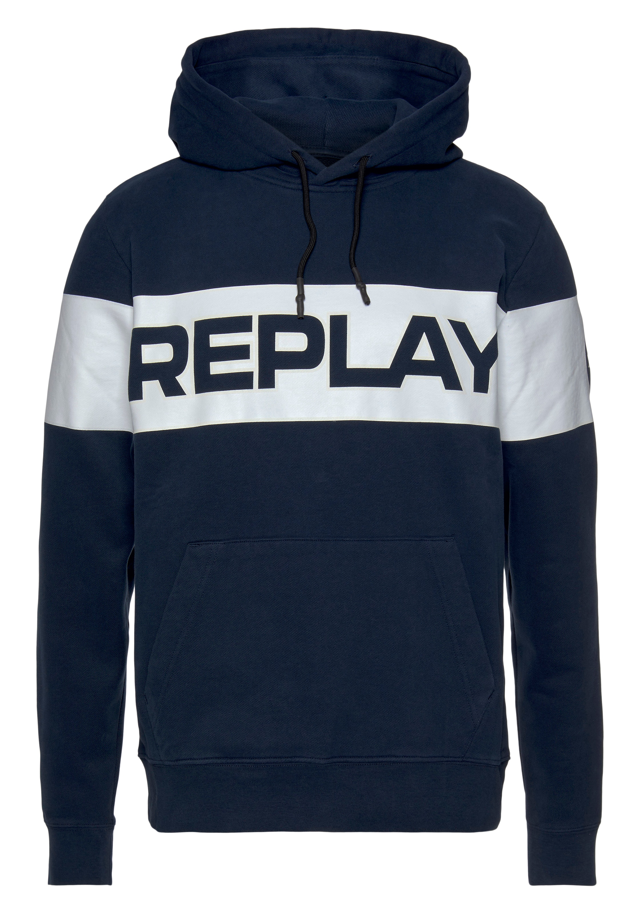 Replay Kapuzensweatshirt, mit großem Markenprint
