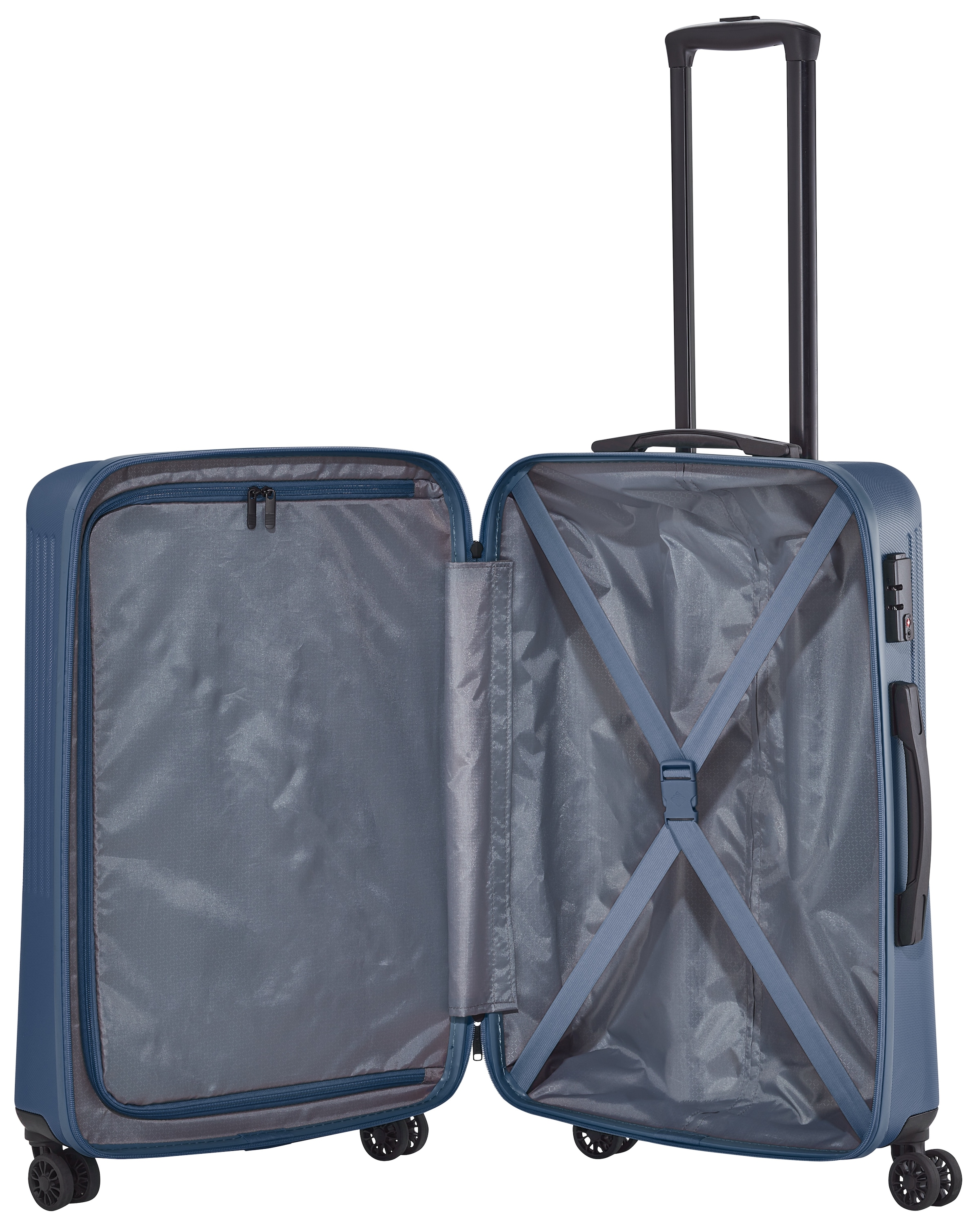 travelite Hartschalen-Trolley »BALI, in verschiedenen Größen und Farben«, 4 Rollen, Hartschallenkoffer Reisegepäck Reisekoffer TSA Schloss