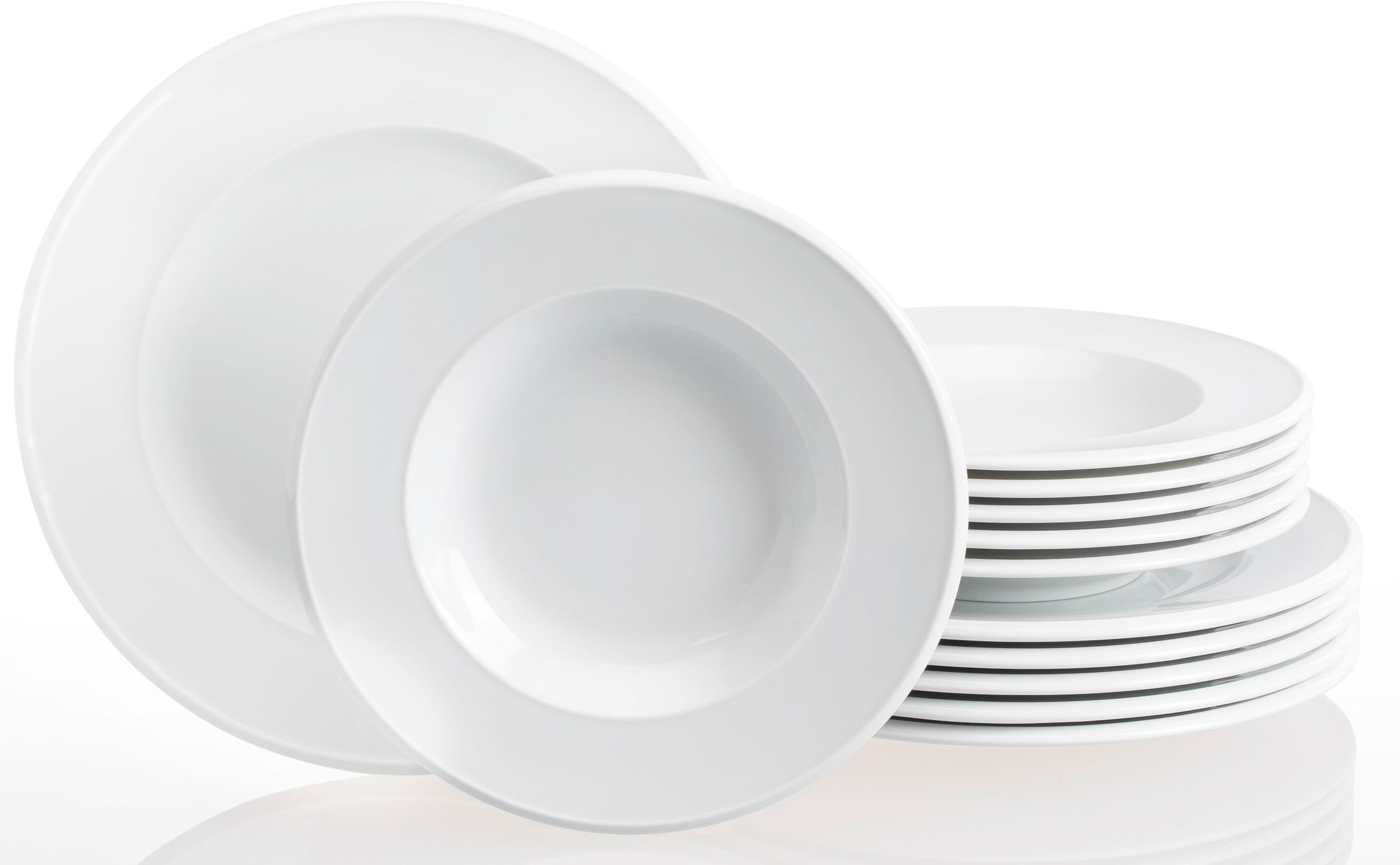 Retsch Arzberg Tafelservice "Geschirr-Set Novo" Teller Set, weiß, Made in G günstig online kaufen