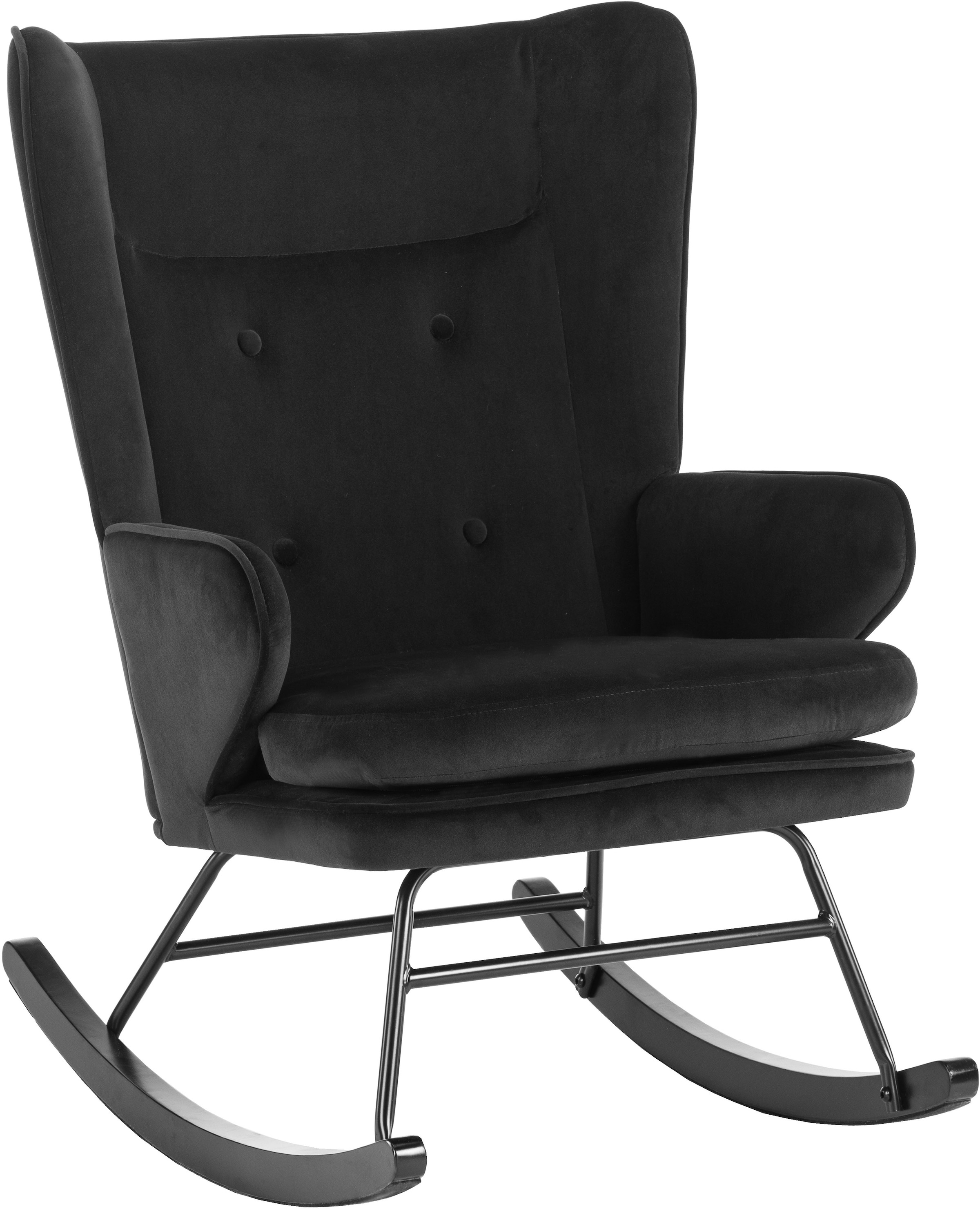 Kayoom Schaukelstuhl "Melorie 125, Metallgestell mit Kufen aus Holz", 1 St. günstig online kaufen