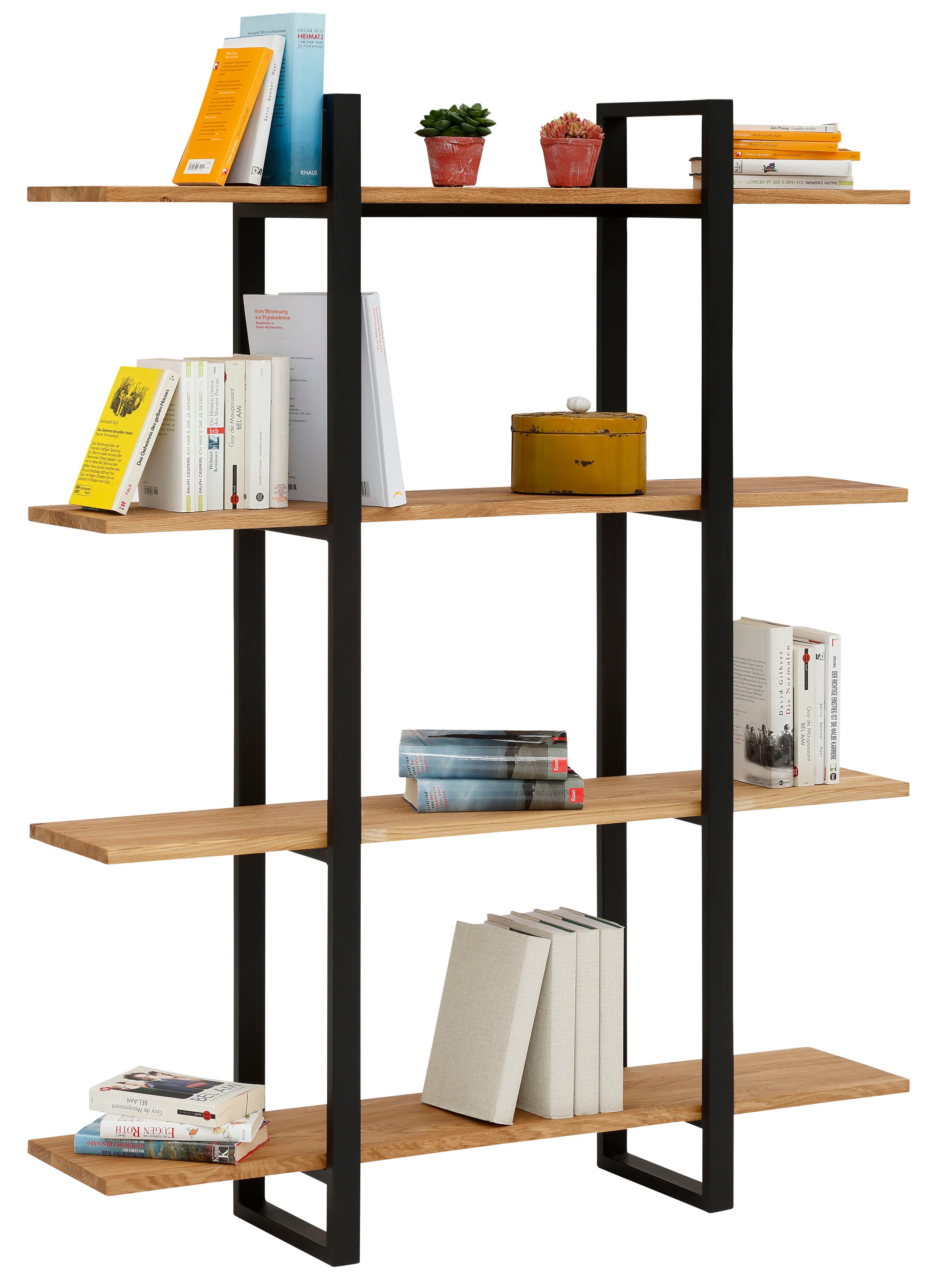 Home affaire Bücherregal "Krystian Regal" Gesamtmaße B/T/H: 120/29/149, Rau günstig online kaufen