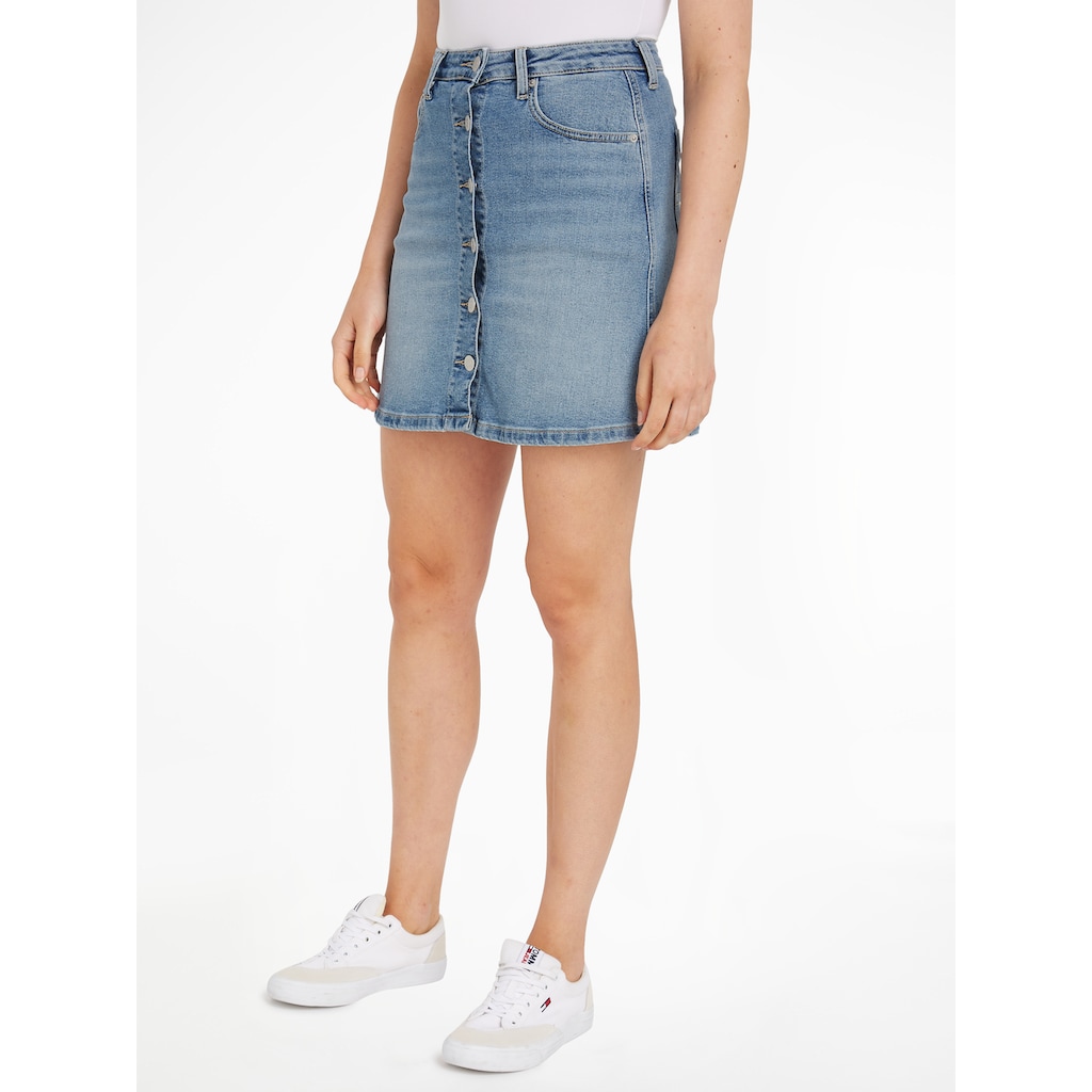 Tommy Jeans A-Linien-Rock »ALINE SKIRT BH0130«, Webrock im 5-Pocket-Style