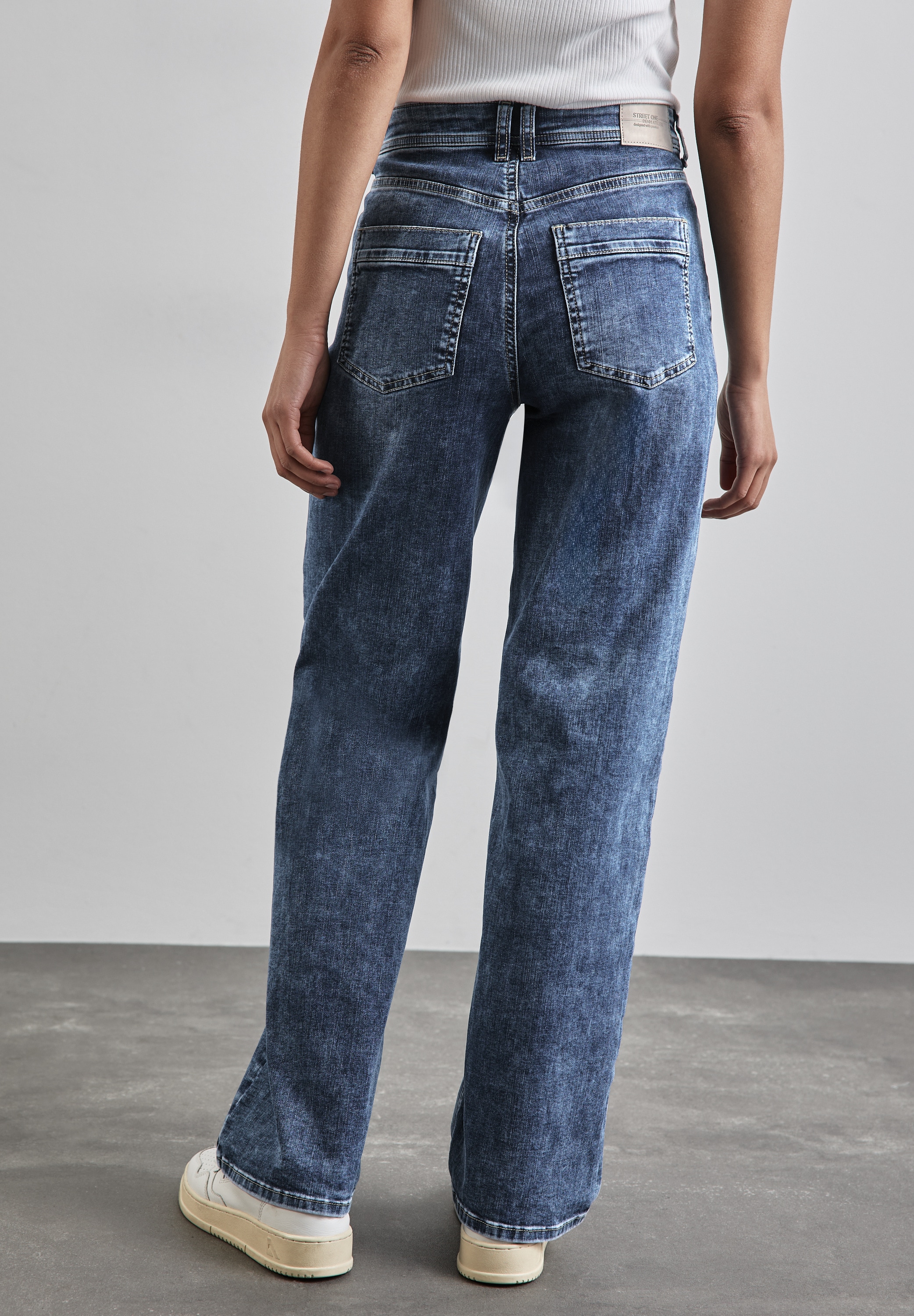 STREET ONE Weite Jeans, High Waist