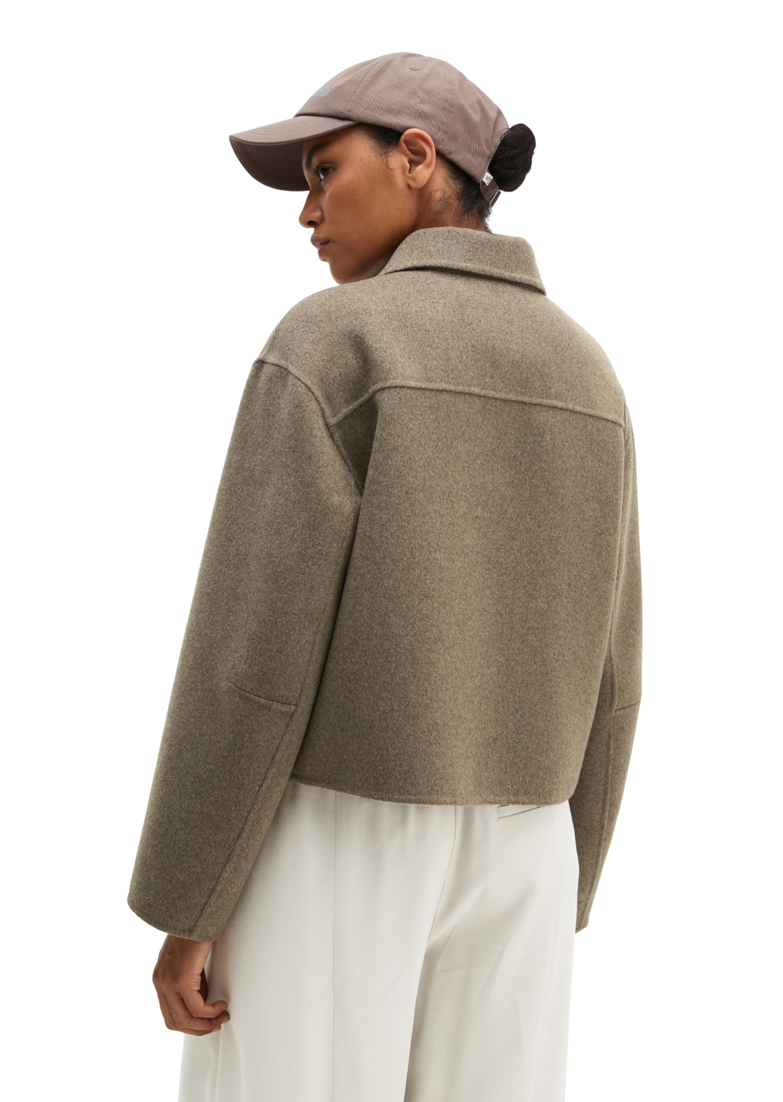 Marc O'Polo Outdoorjacke »aus hochwertigem Melange-Doubleface« ohne Kapuze
