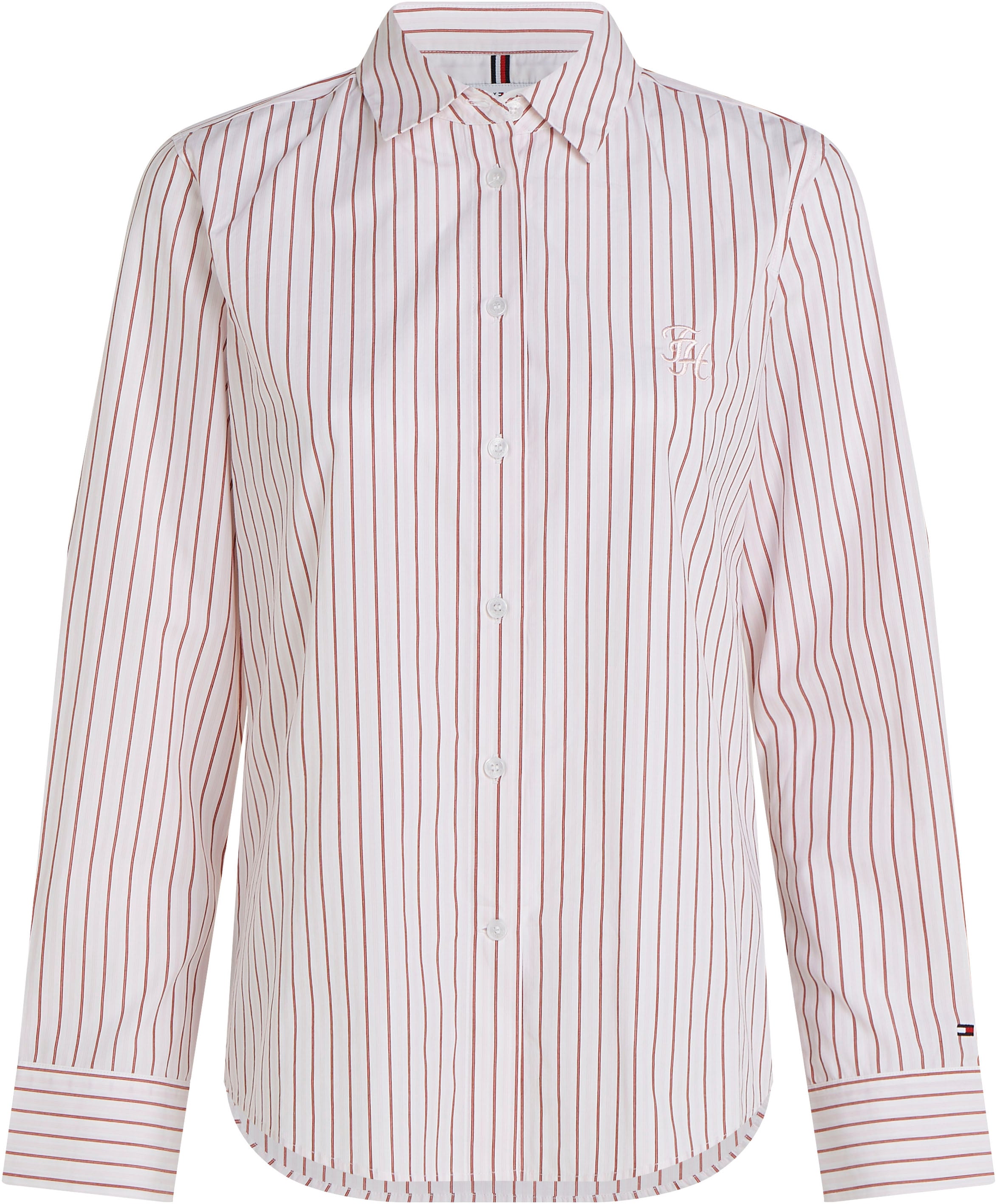 Tommy Hilfiger Hemdbluse »STRIPE REGULAR SHIRT«, mit Streifendessin