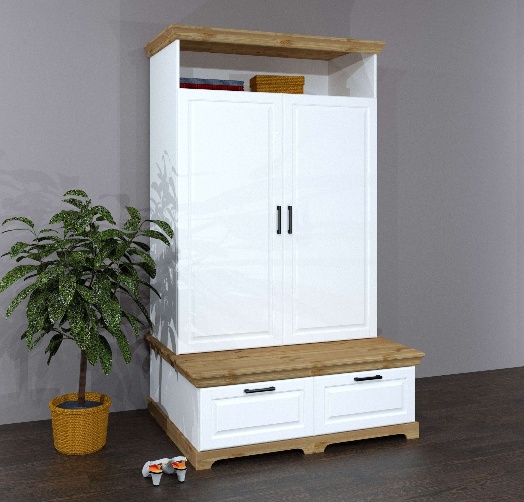OTTO home Kleiderschrank "Rügen Garderobenschrank, Drehtürenschrank, Schran günstig online kaufen