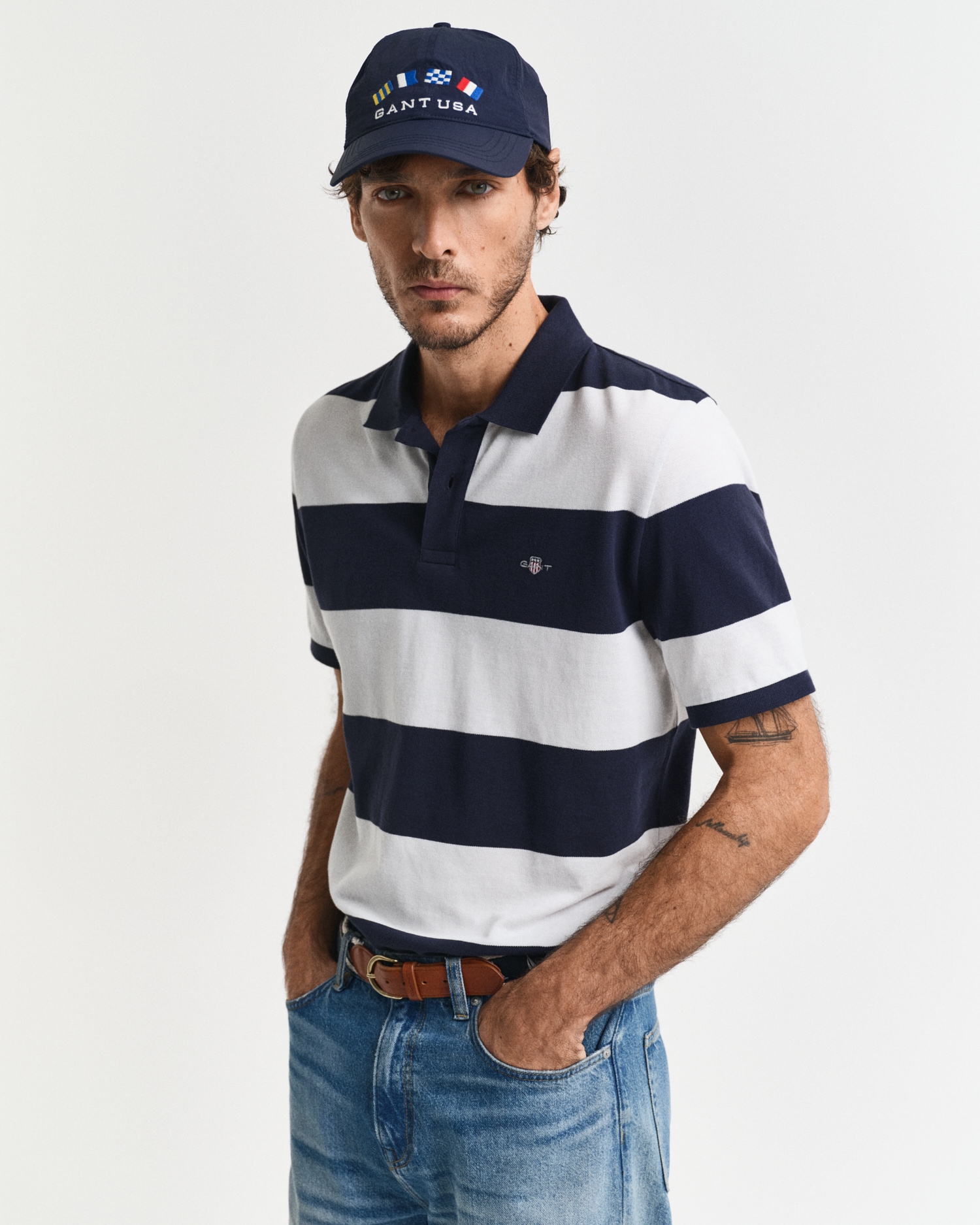 Gant Poloshirt "BLOCK STRIPE" Regular fit mit Polokragen günstig online kaufen