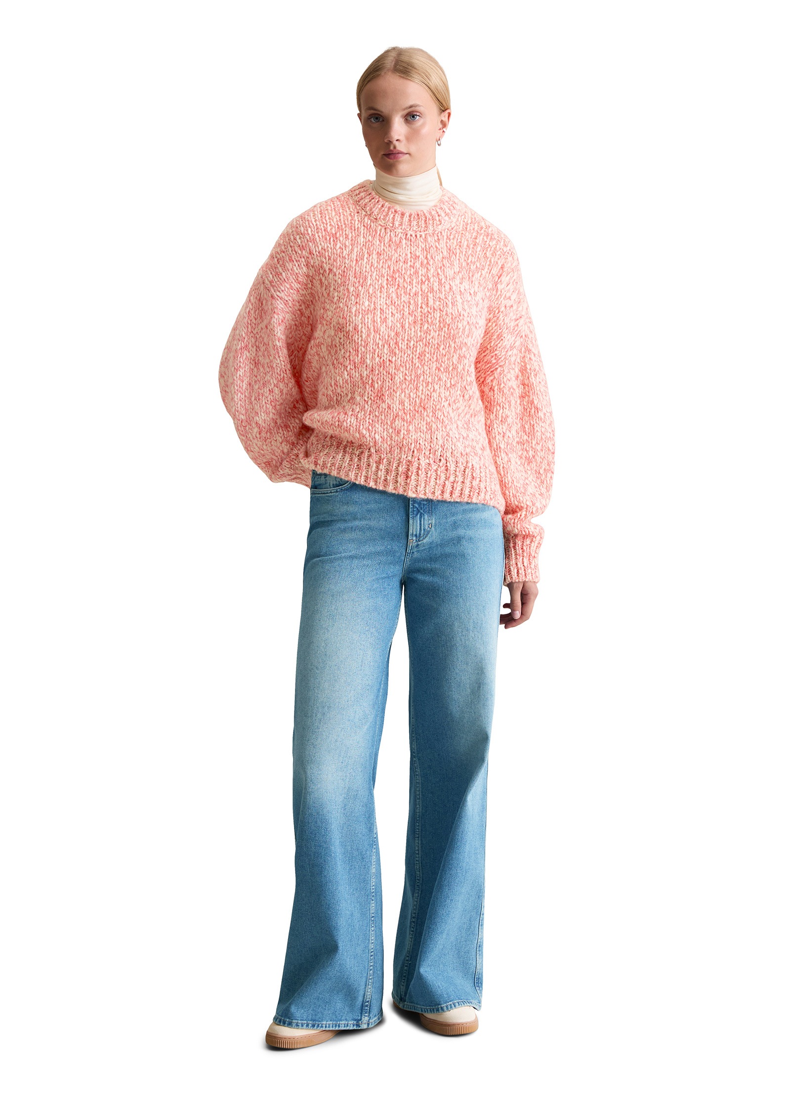 Marc O'Polo DENIM Rundhalspullover »aus Schurwolle-Alpakawolle-Mix«