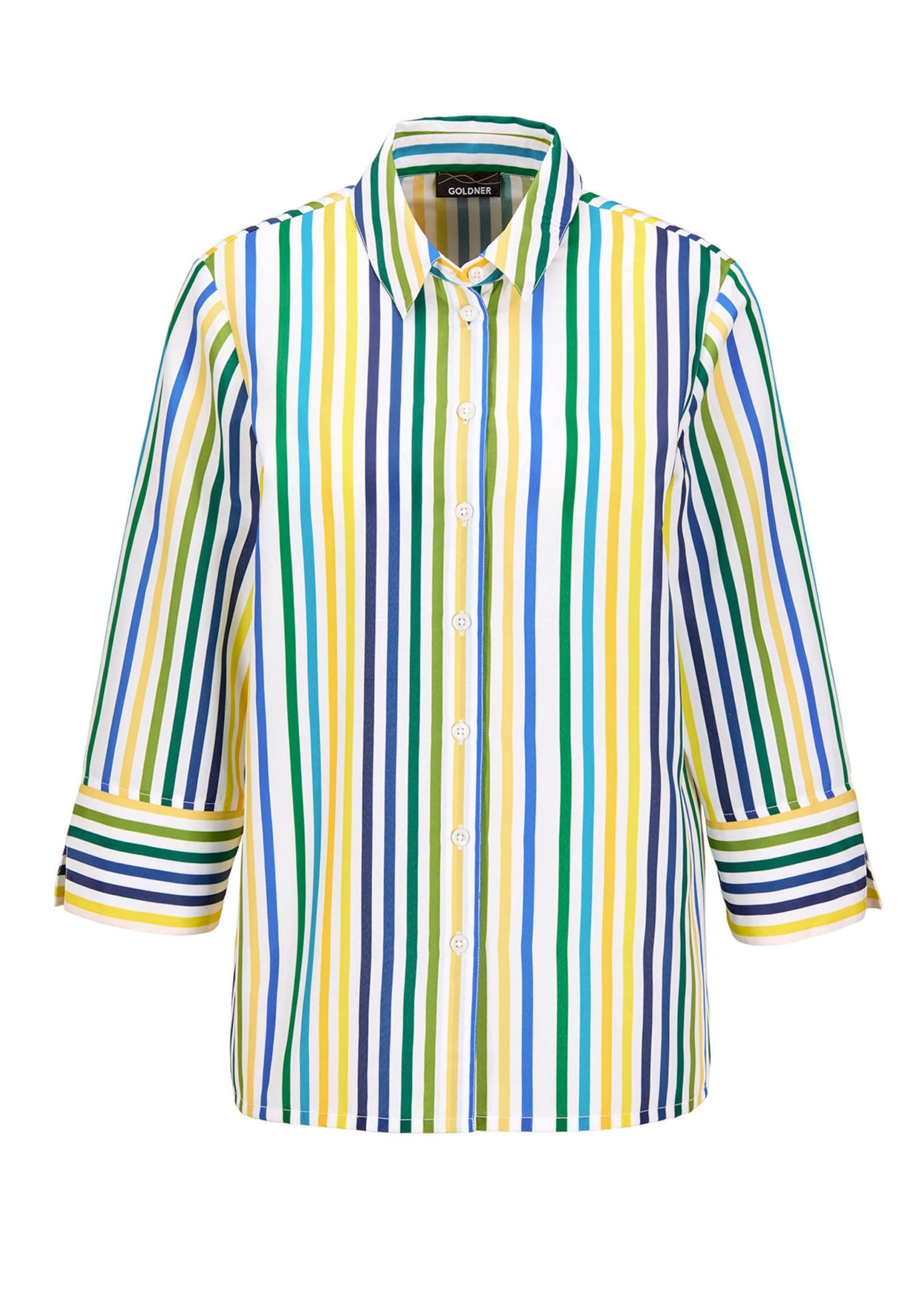 GOLDNER Hemdbluse »Kurzgröße Bluse« Knopfleiste