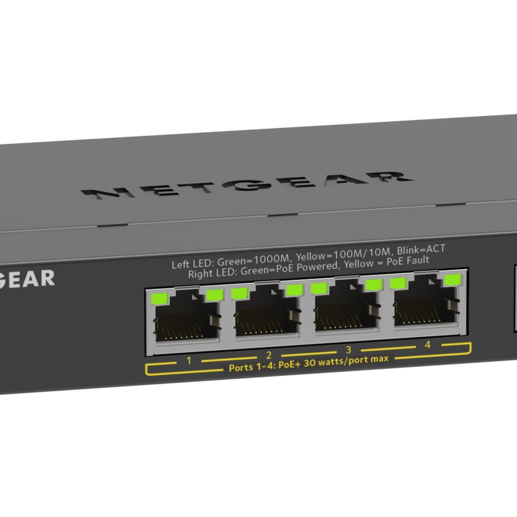 NETGEAR Netzwerk-Switch »GS305EP Switch 5 Port Gigabit Ethernet LAN PoE Switch Plus«