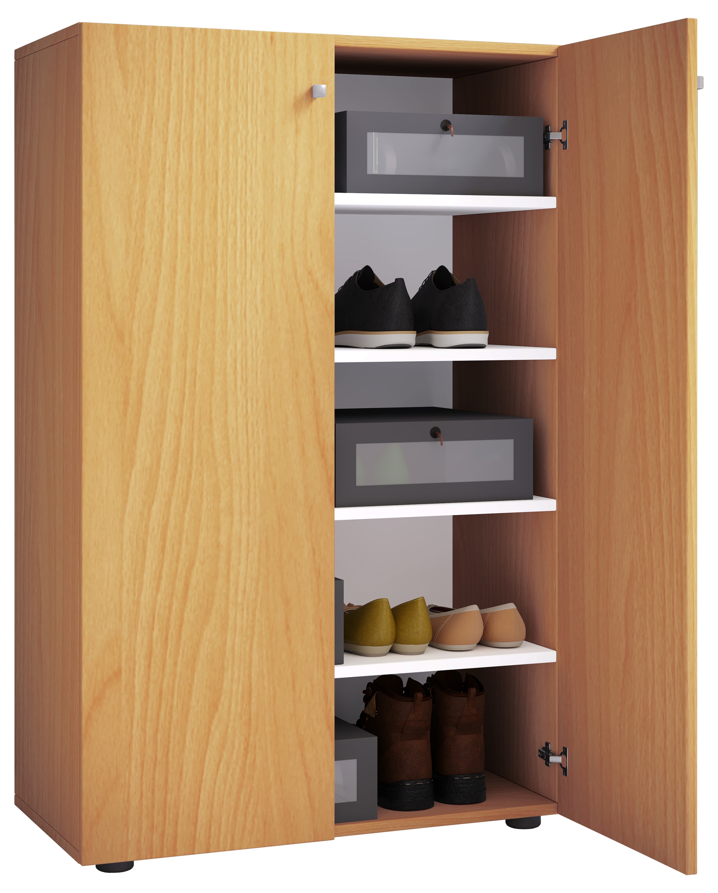 VCM Schuhschrank "XL Holz Großer Schuhschrank Schuhkommode Lona 5" 1 Stk. tlg.