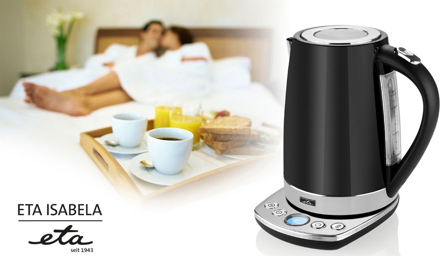 eta Wasserkocher »ISABELA ETA158790000«, 1,7 l, 2200 W, Warmwassertemperaturregelung 30°C - 100°C