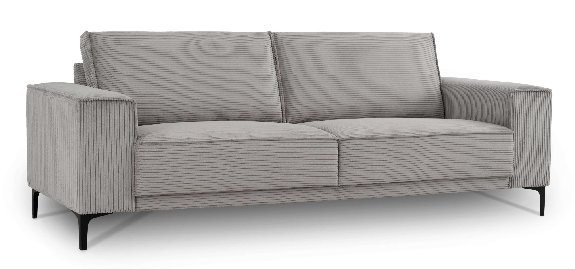 OTTO home 3-Sitzer »OLAND Cord, Sofa, B: 224 cm, Skandi-Design« Struktur, Flachgewebe, Luxus-Microfaser, Boucle