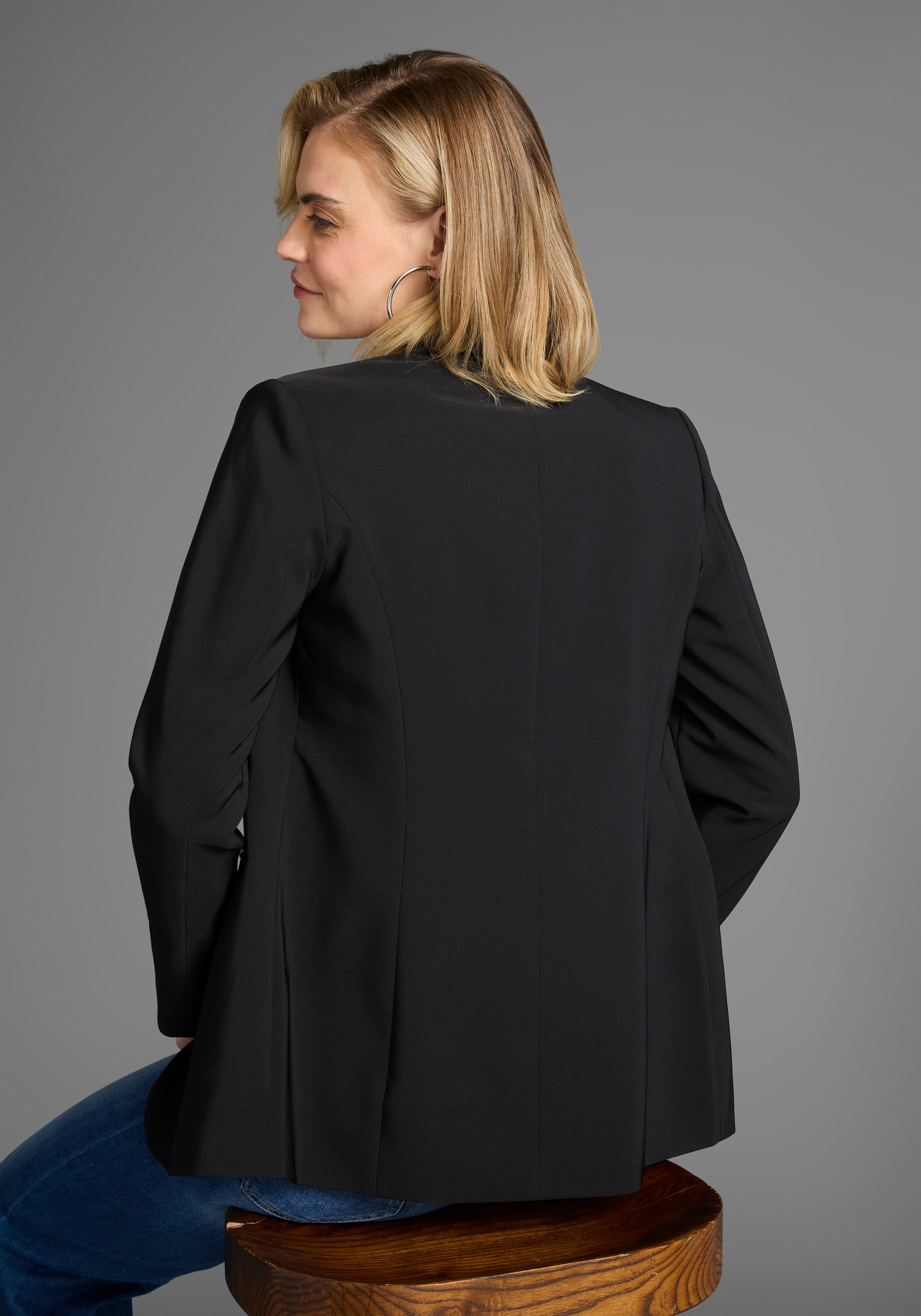 Laura Scott Longblazer, mit konstrastfarbigem Innenfutter günstig online kaufen