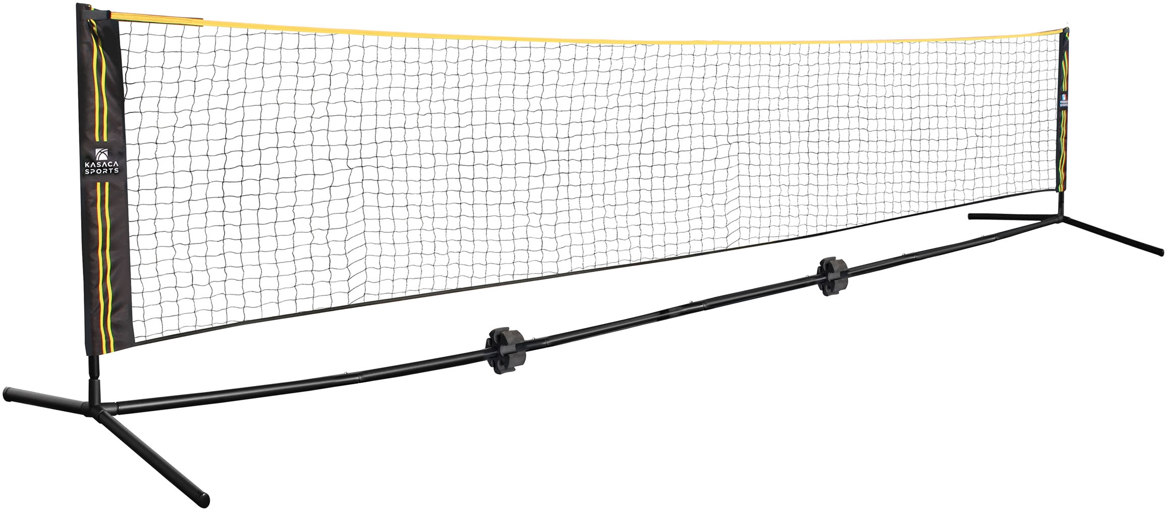 KASACA Multifunktionsnetz »Höhenverstellbares Netz«, (Set, für Volleyball, Badminton, Pickleball, Beach Paddle & Tennis), Tragbares Netz mit Tragetasche – 518x155cm – Outdoor & Indoor Netz