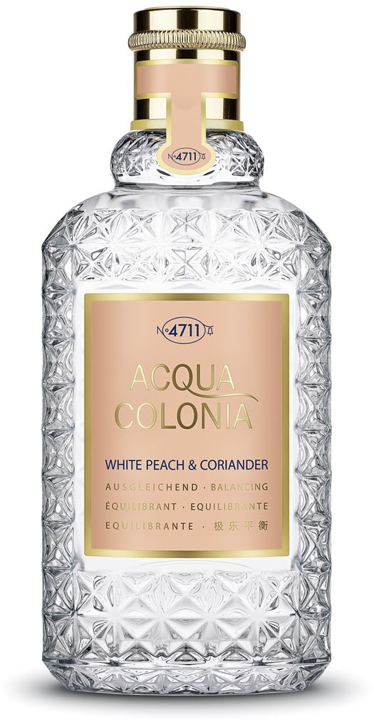 4711 Eau de Cologne »4711 Acqua Colonia WHITE PEACH & CORIANDER EAU DE COLOGNE NATURAL SPR«, (Packung, 1 tlg.)