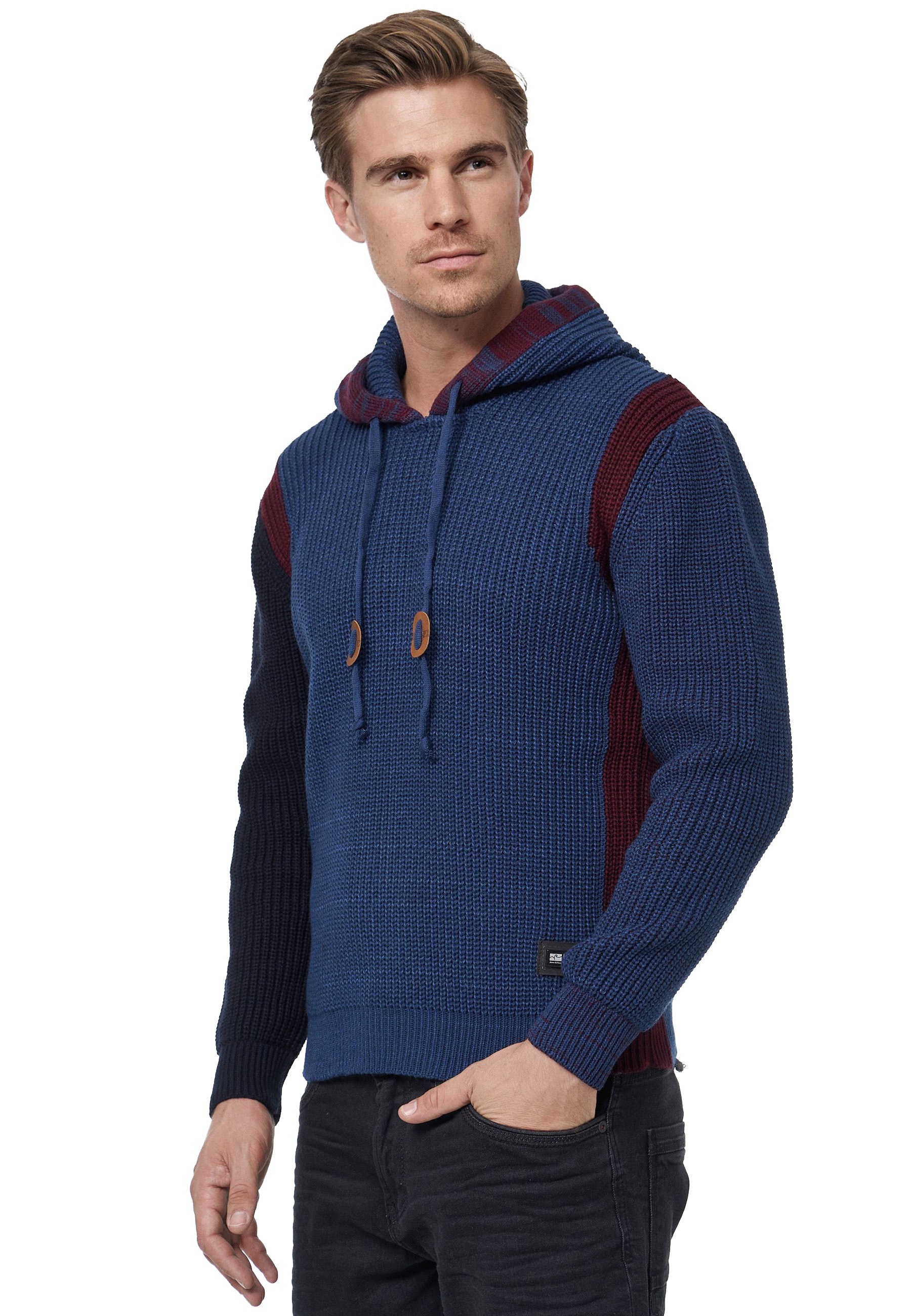 Rusty Neal Strickpullover, mit Kontrast-Details