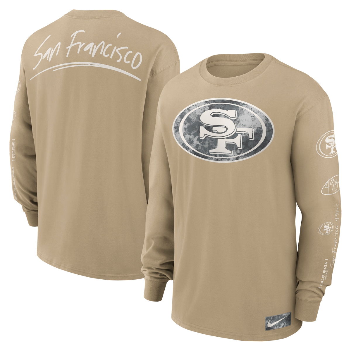 Nike T-Shirt "Nike T-Shirt San Francisco 49er Nike Long Sleeve Max 90" günstig online kaufen