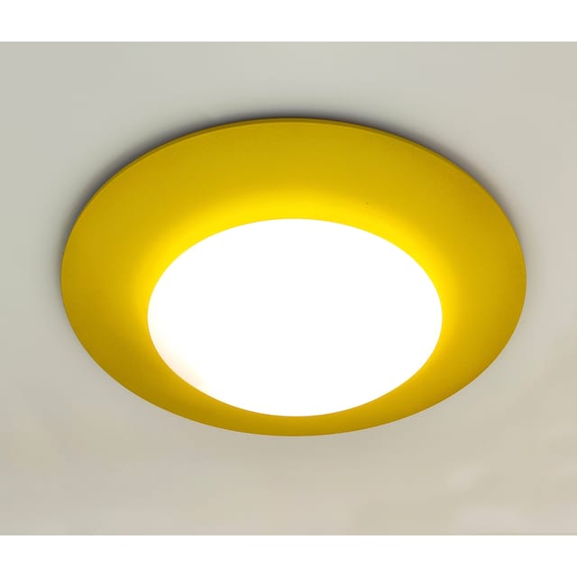 niermann Deckenleuchte »Deckenschale Saturn, Sonnengelb«, 1  flammig-flammig, E27 Fassung für einfachen Leuchtmittelwechsel | BAUR