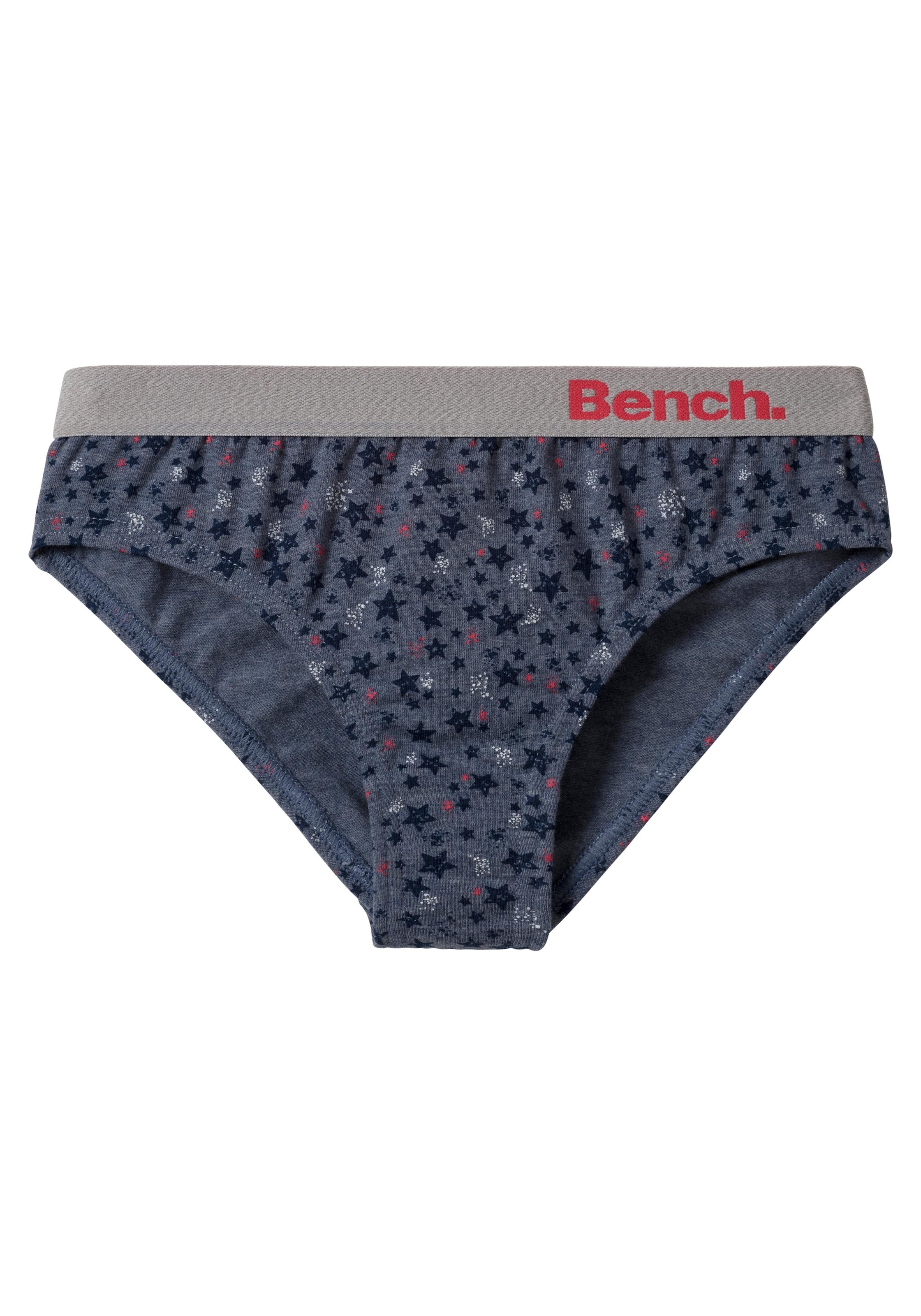 Bench. Slip, 3 unifarben Sternen mit und Print | St.), (Packung, kaufen BAUR