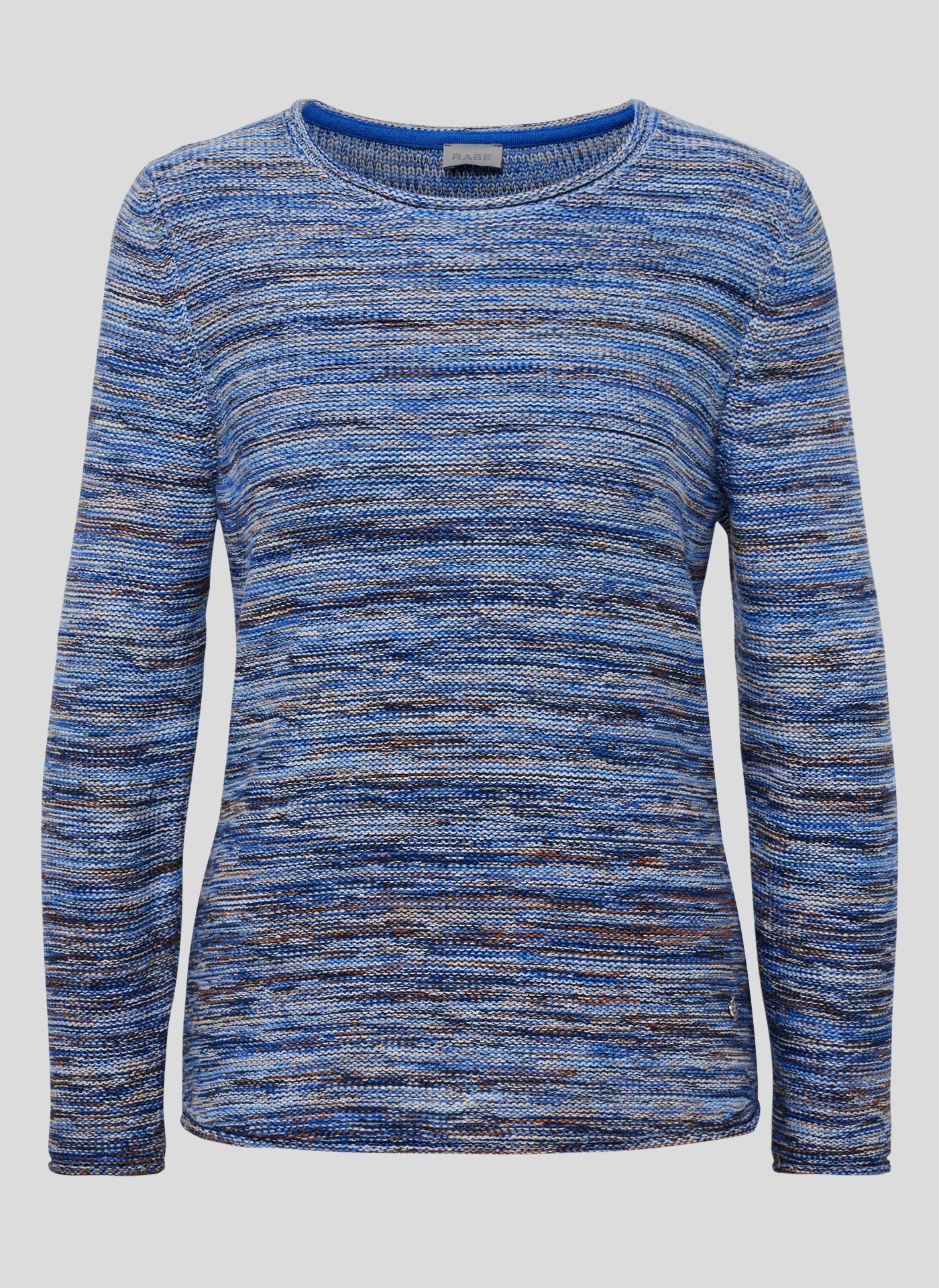 Rabe Strickpullover, in melierter Streifen-Optik