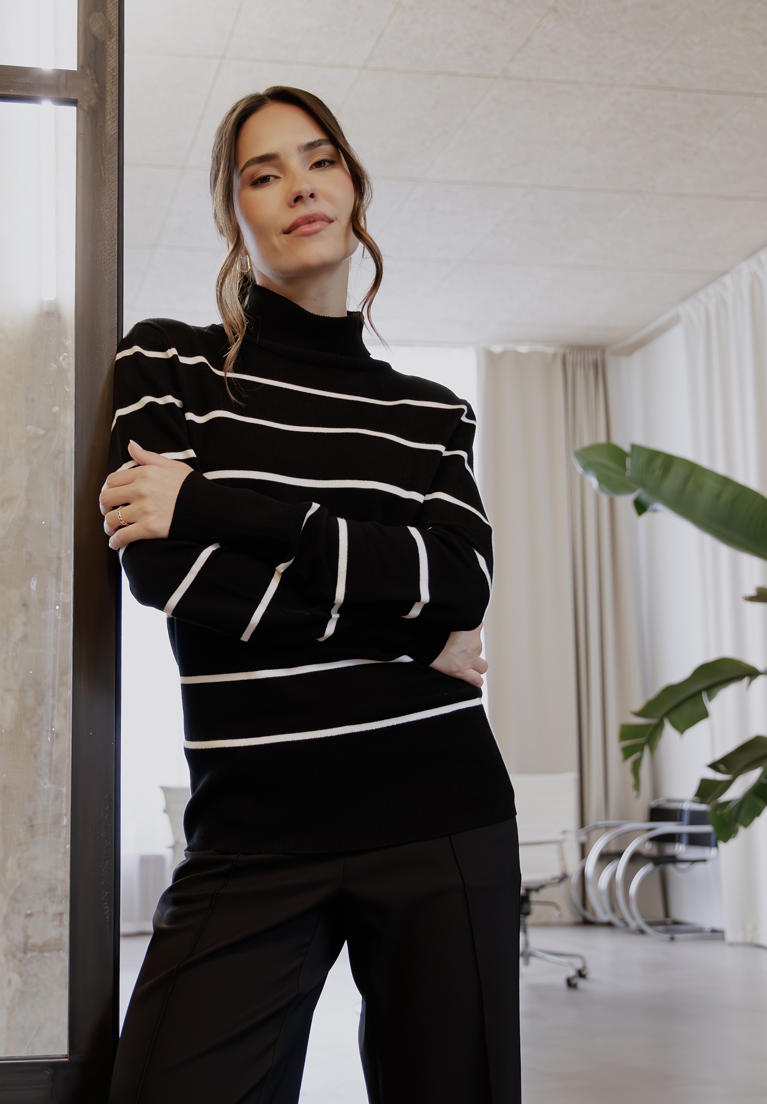 Betty Barclay Strickpullover »Betty Barclay Rollkragenpullover langarm«, (1 tlg.), Kragen