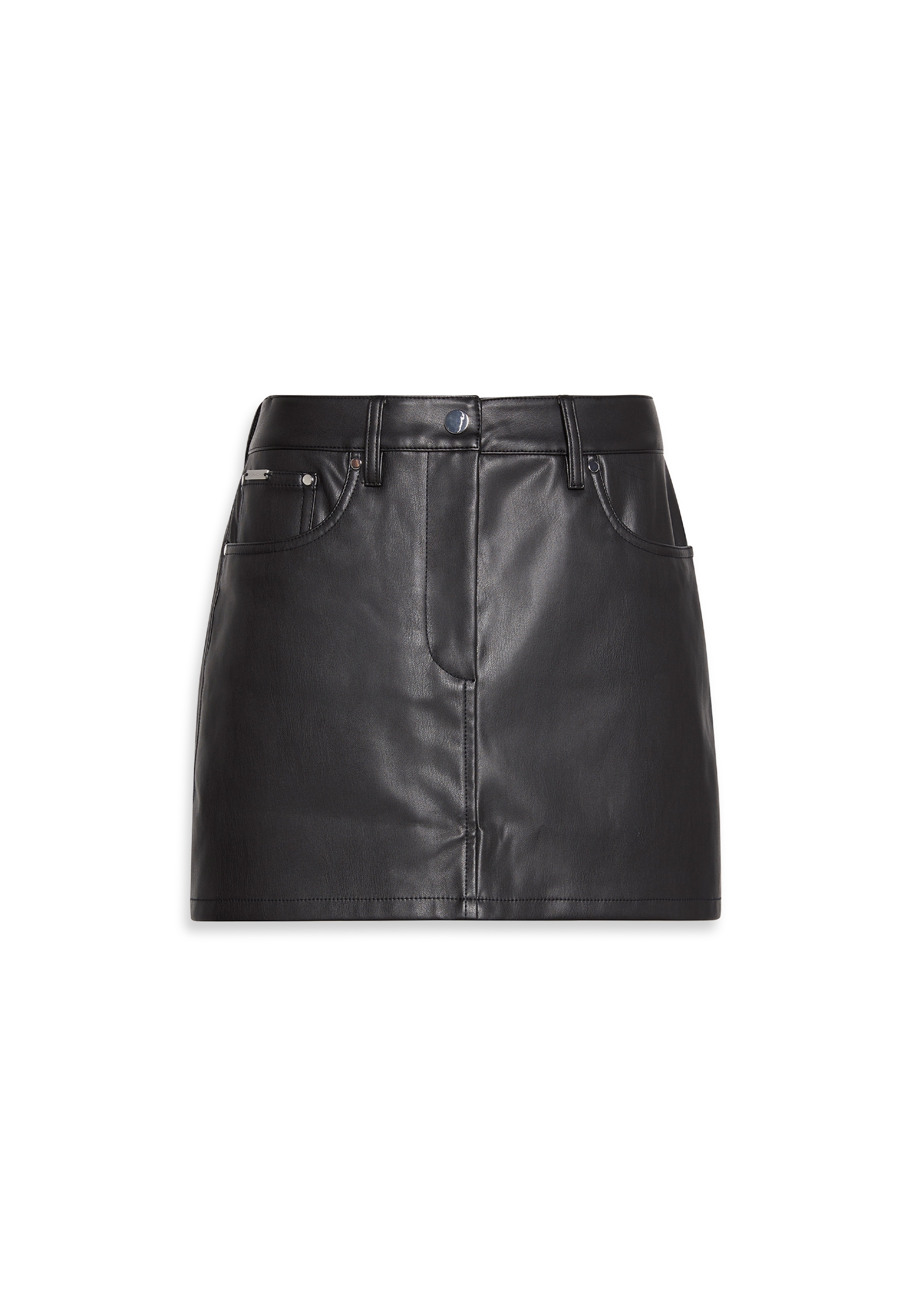 Calvin Klein Jeans Lederimitatrock »FAUX LEATHER 5PKT MINI SKIRT«, Regular fit