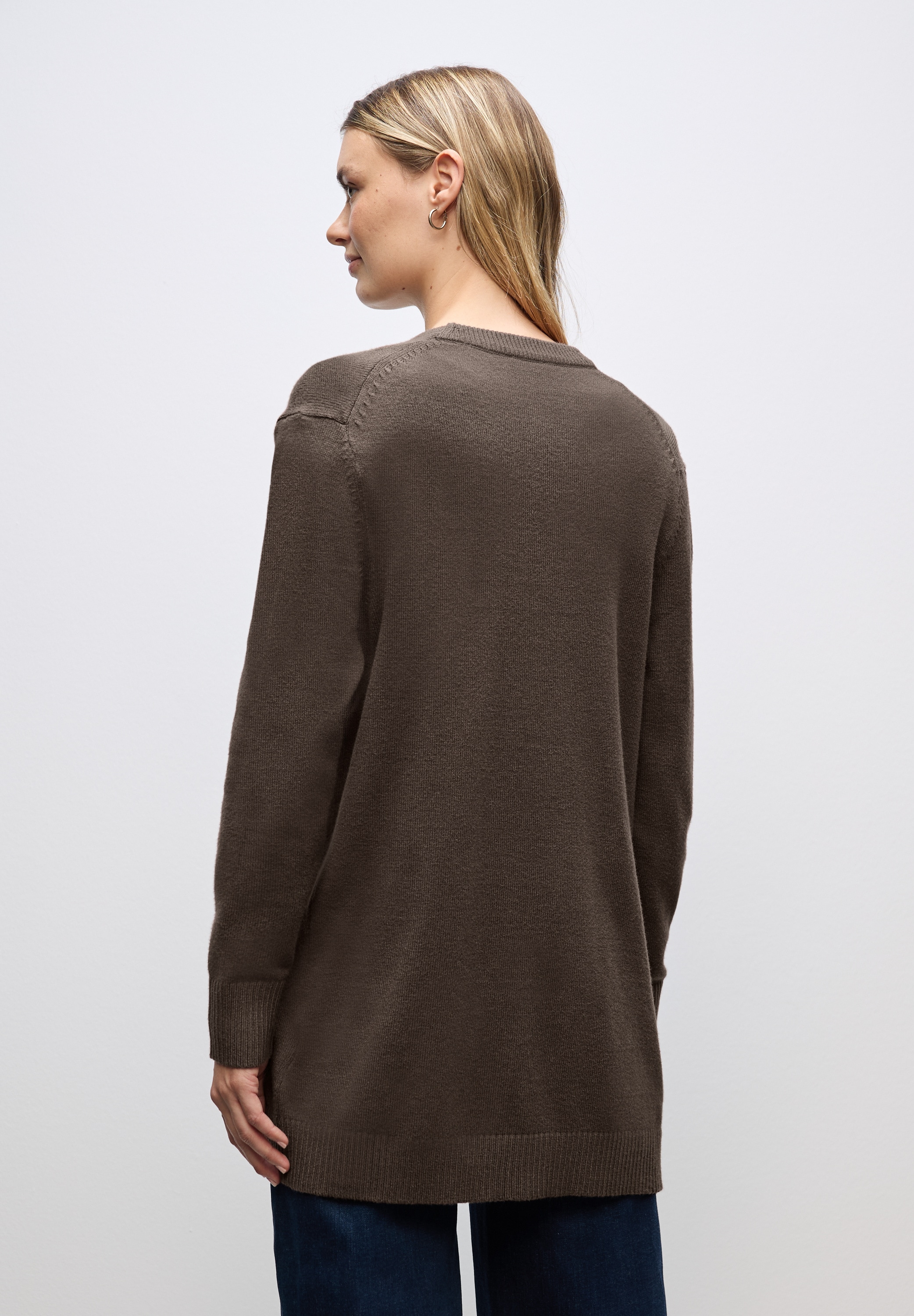 STREET ONE Strickjacke, aus softem Materialmix