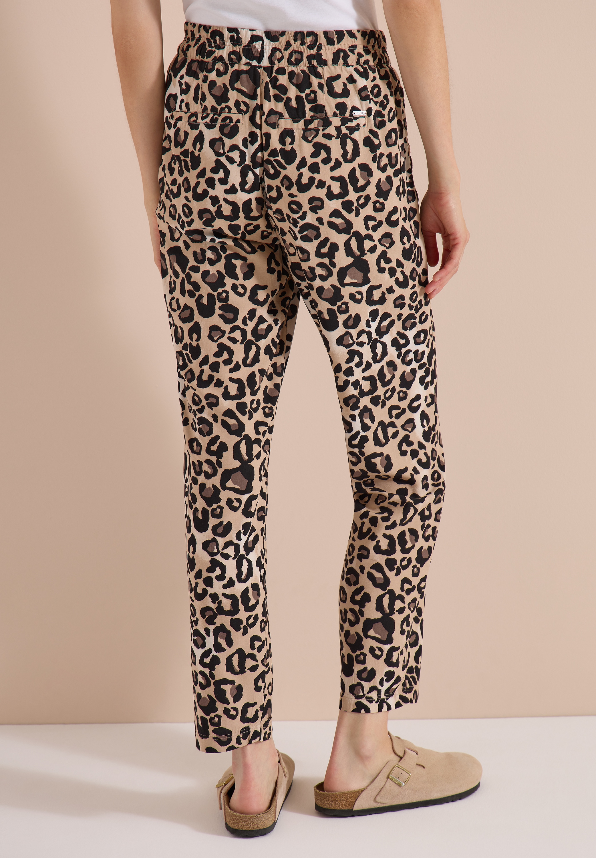 Cecil Stoffhose  mit Leo-Muster