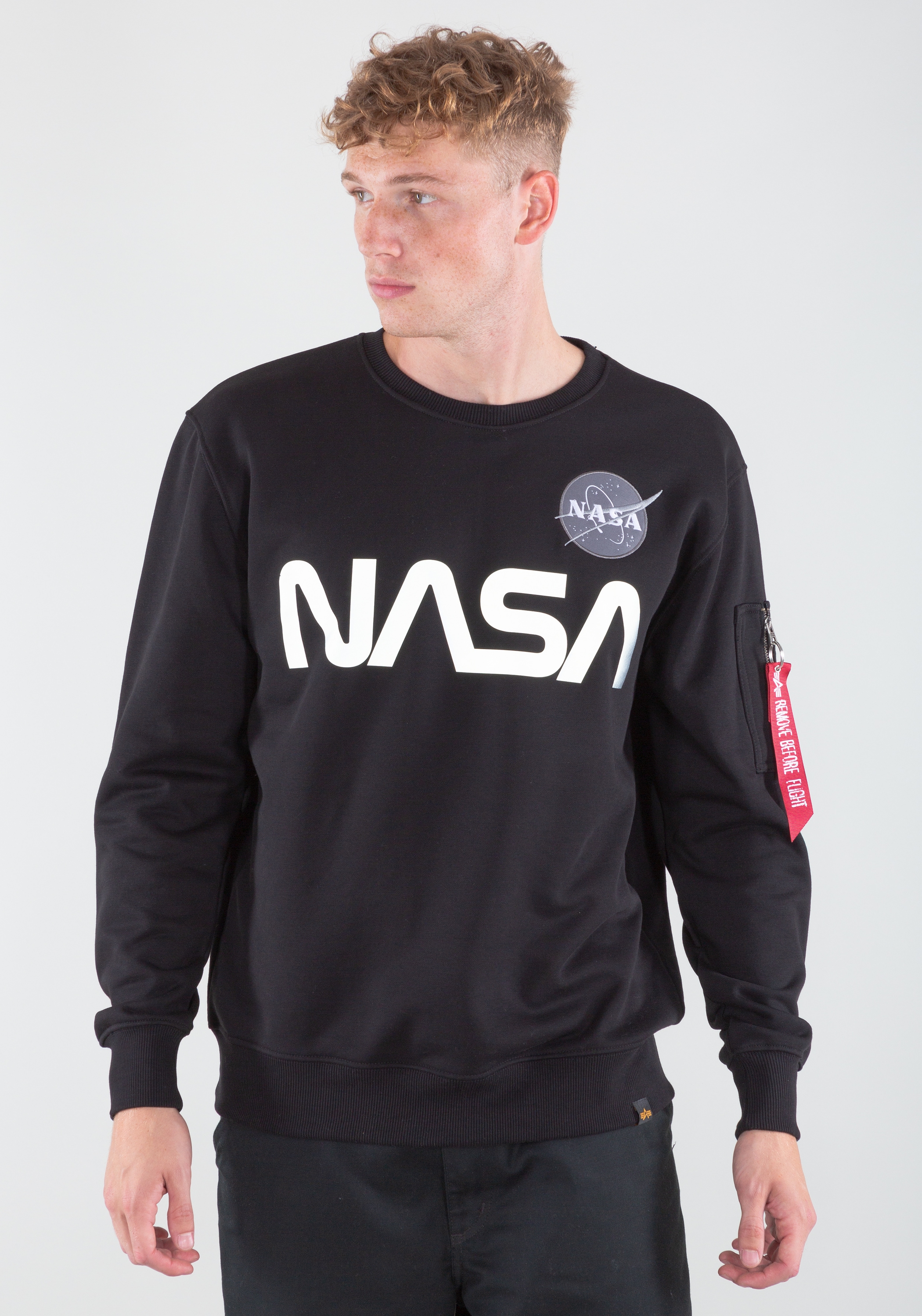 Alpha Industries Sweater "Alpha Industries Men - Sweatshirts NASA Reflective Sweater"