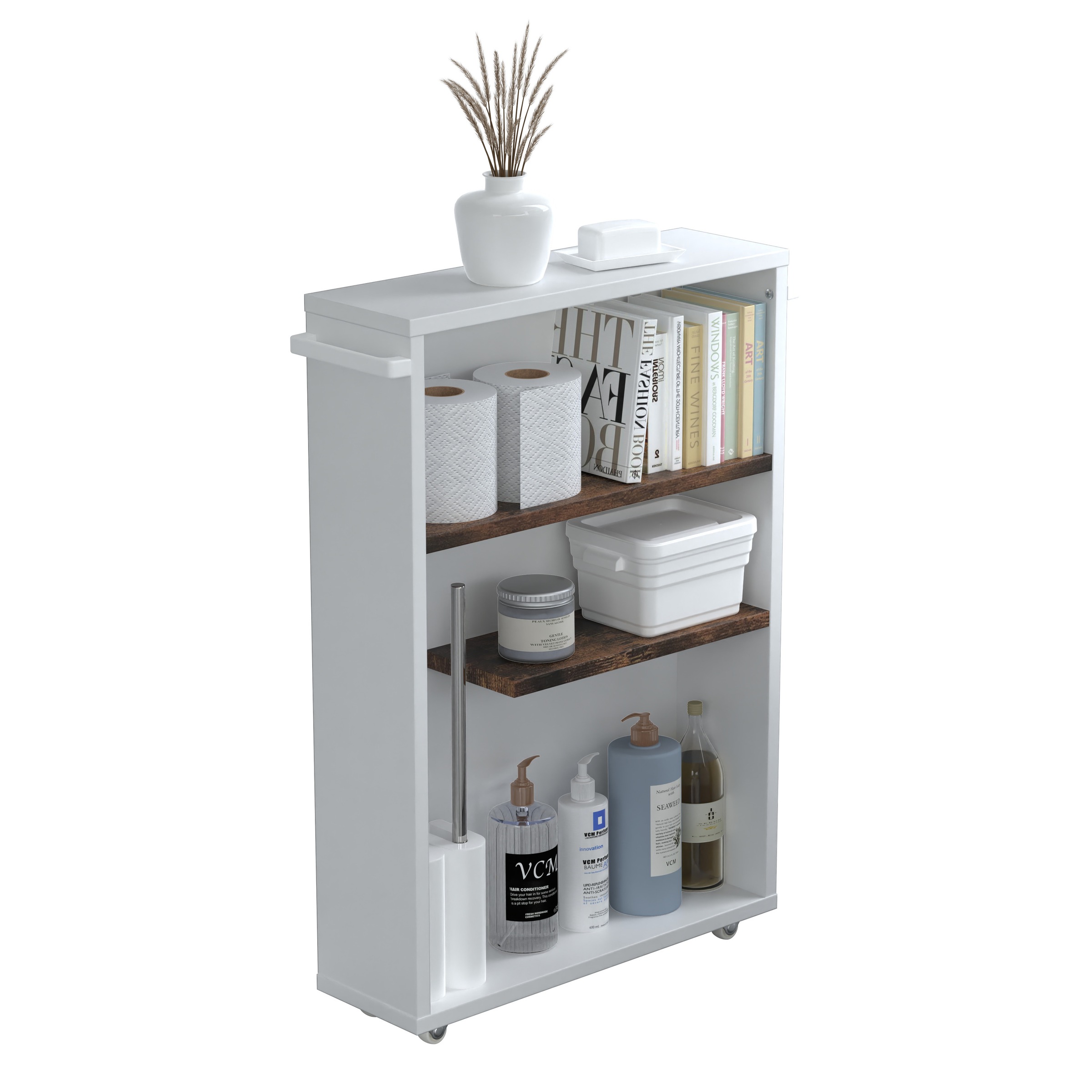 VCM Midischrank "Holz Badschrank Nischenregal Nilari 61 x 20 x 45" 1 Stk. t günstig online kaufen