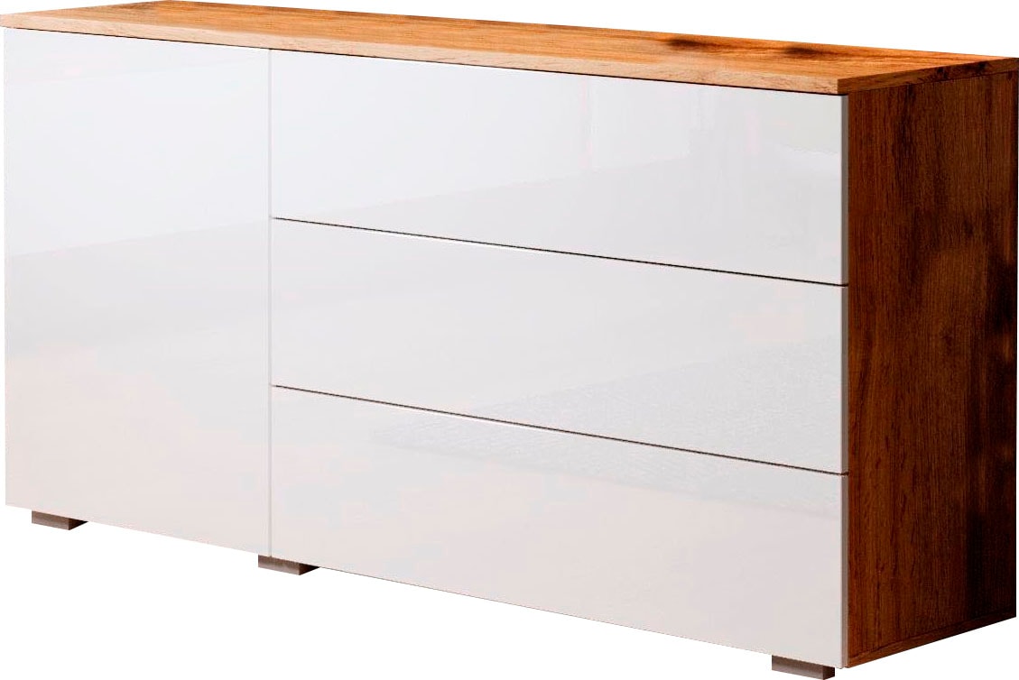 OTTO home Sideboard "PARIS" 1 Stk. tlg. Moderne 110cm breite grifflose Kommode, vielseitig einsetzbar