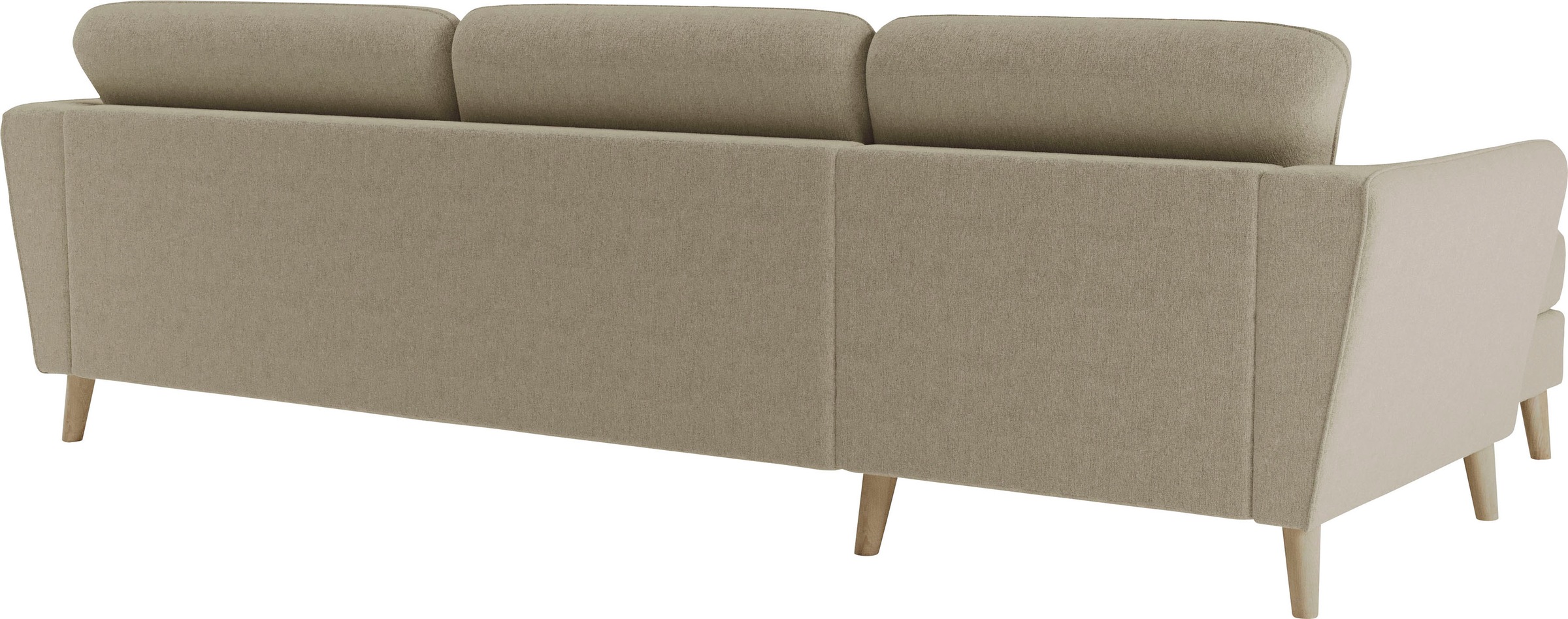 Home affaire Ecksofa »MARSEILLE (279/152cm),L-Form, Rec. rechts/links«, Massivholzbeine aus Eiche, in verschieden Bezügen und Farbvarianten