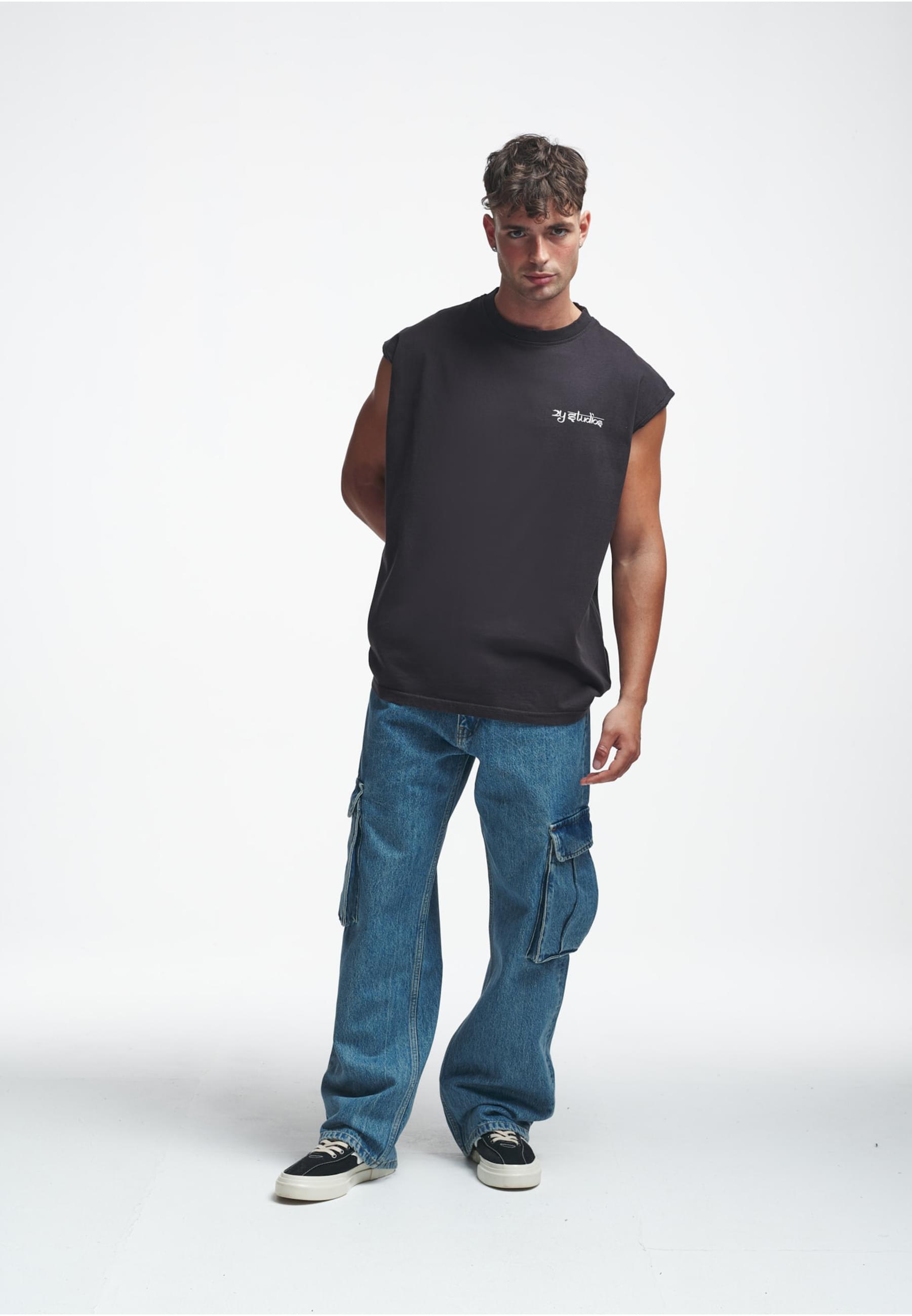 2Y Studios Tanktop »2Y Studios Herren 2Y Tiger Oversize Sleeveless Shirt«, (1 tlg.)