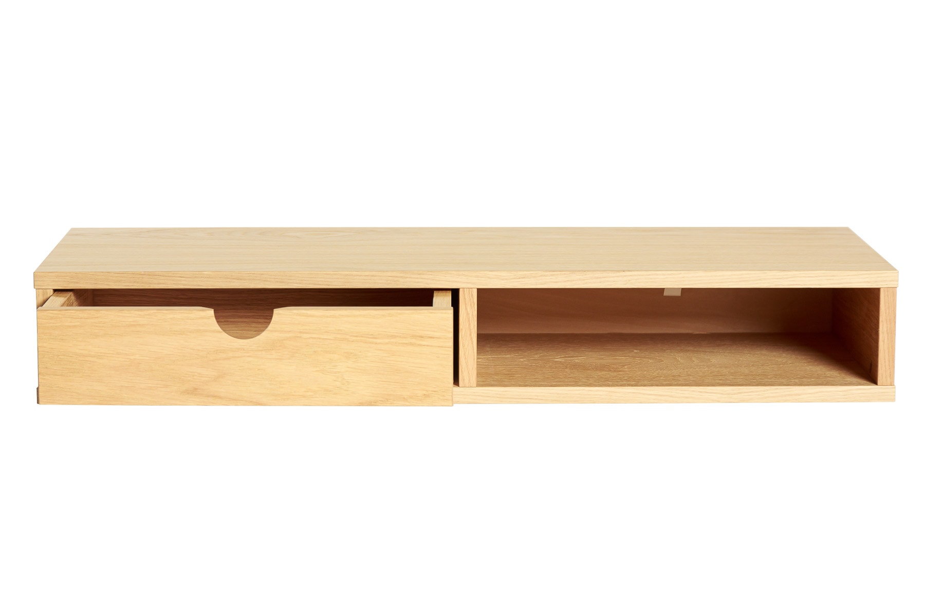 Woodman Stauraumschrank »Farsta«, Mit Holzfurnier aus Eiche, platzsparend, Wandmontage