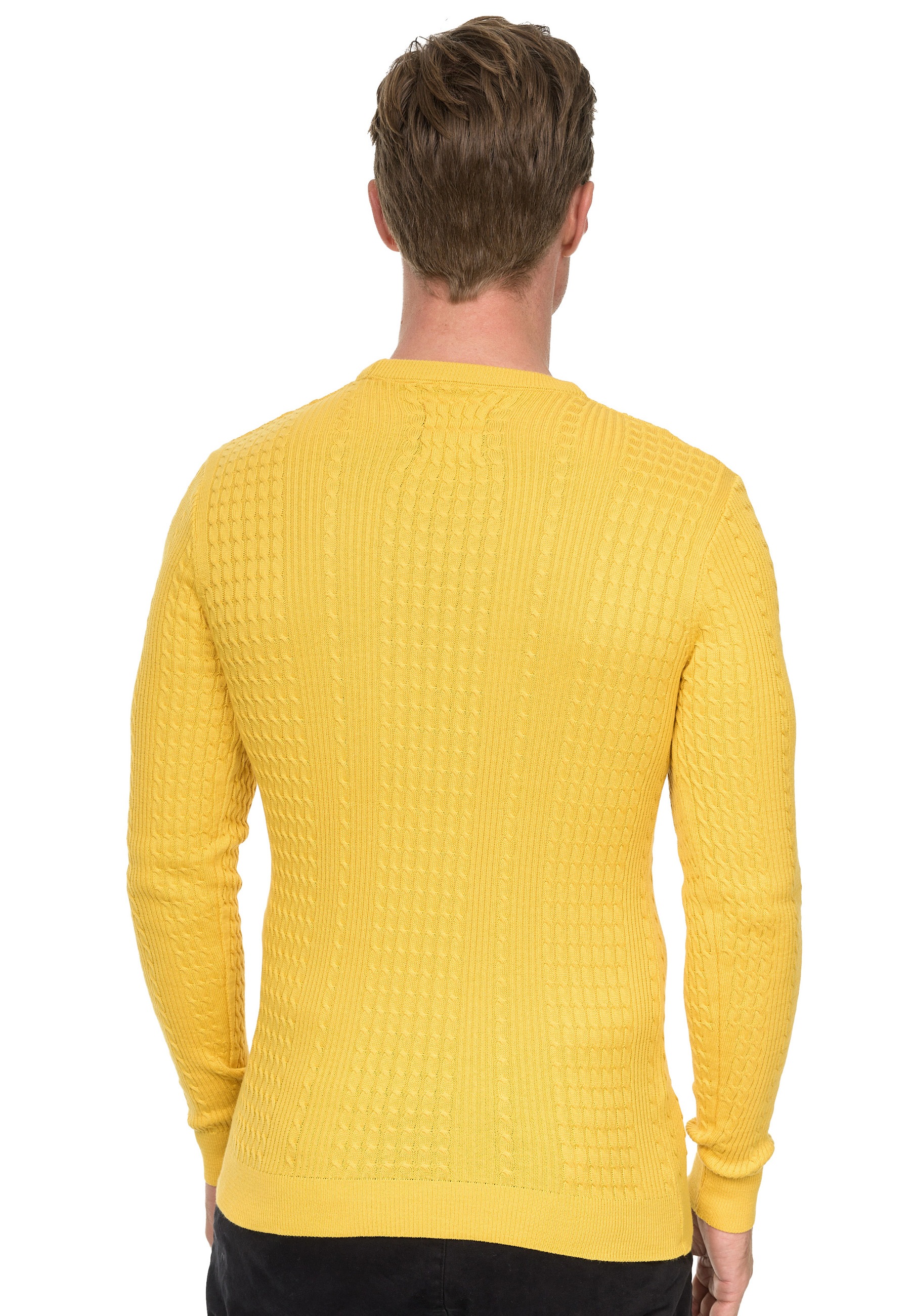 Rusty Neal Strickpullover, mit modernem Strickmuster