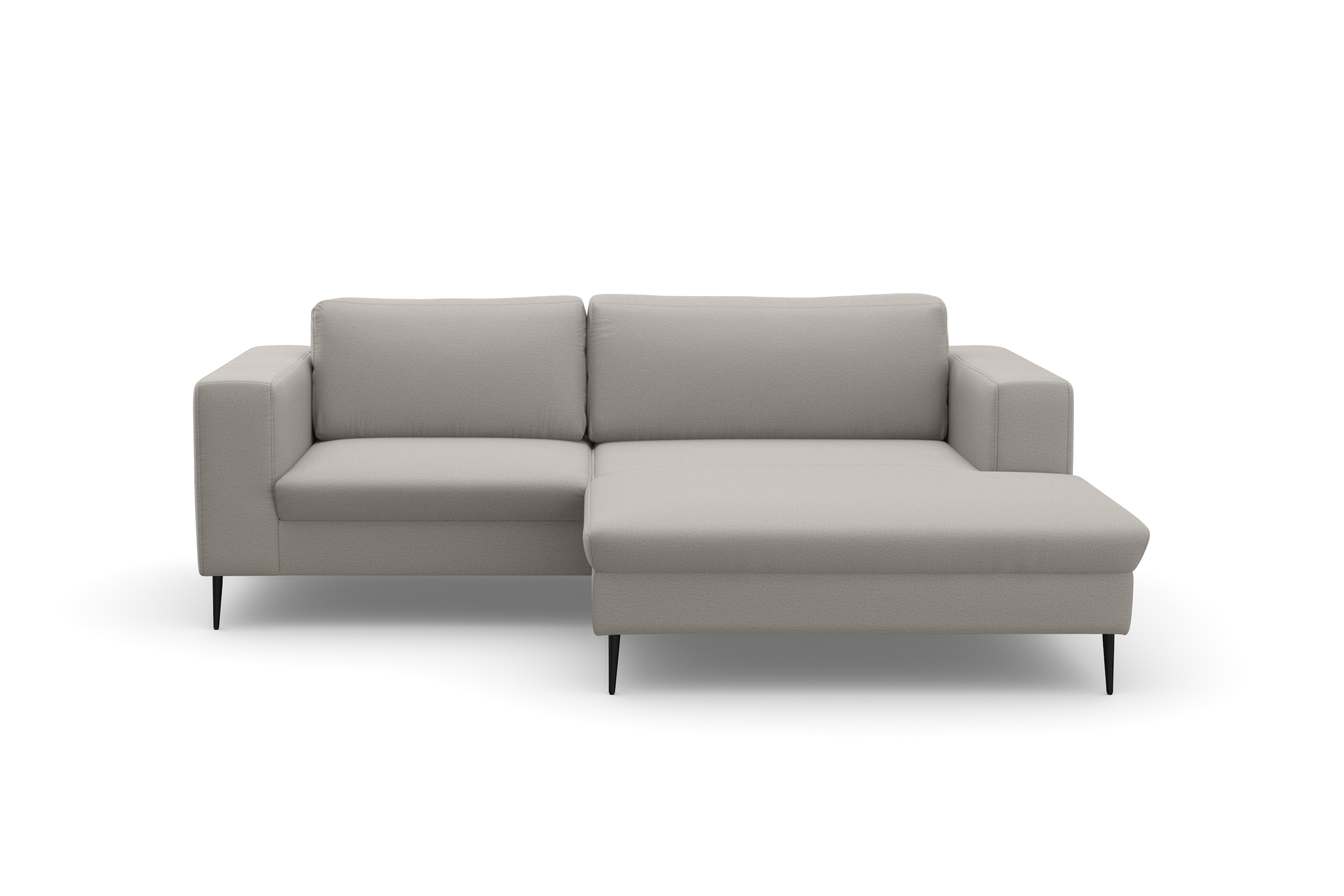 DOMO collection Ecksofa »Modica kompakt und elegant, Breite 244, L-Form«, moderne Optik mit extrabreiter Recamiere, auch in Cord