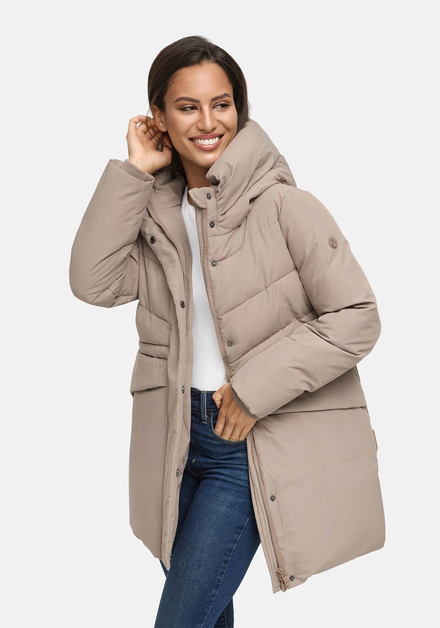 Marikoo Winterjacke »Delilah«, mit warmem Teddyfleece im inneren