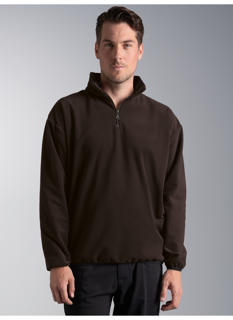 Trigema Strickfleece-Pullover »TRIGEMA Fleece Sweatshirt mit Stehkragen«