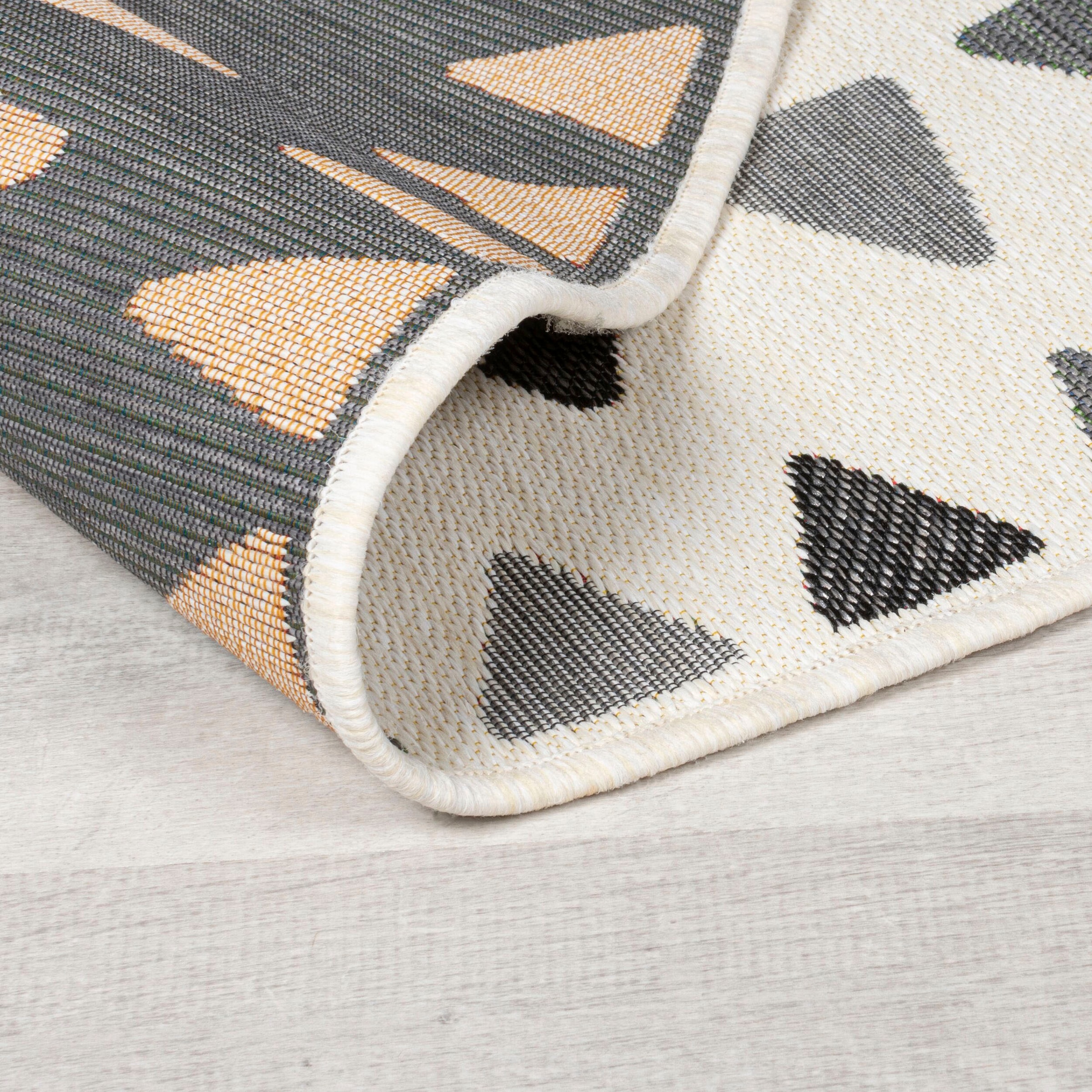 FLAIR RUGS Teppich »Shadow Ray«, rund, 2 mm Höhe, Outdoor geeignet