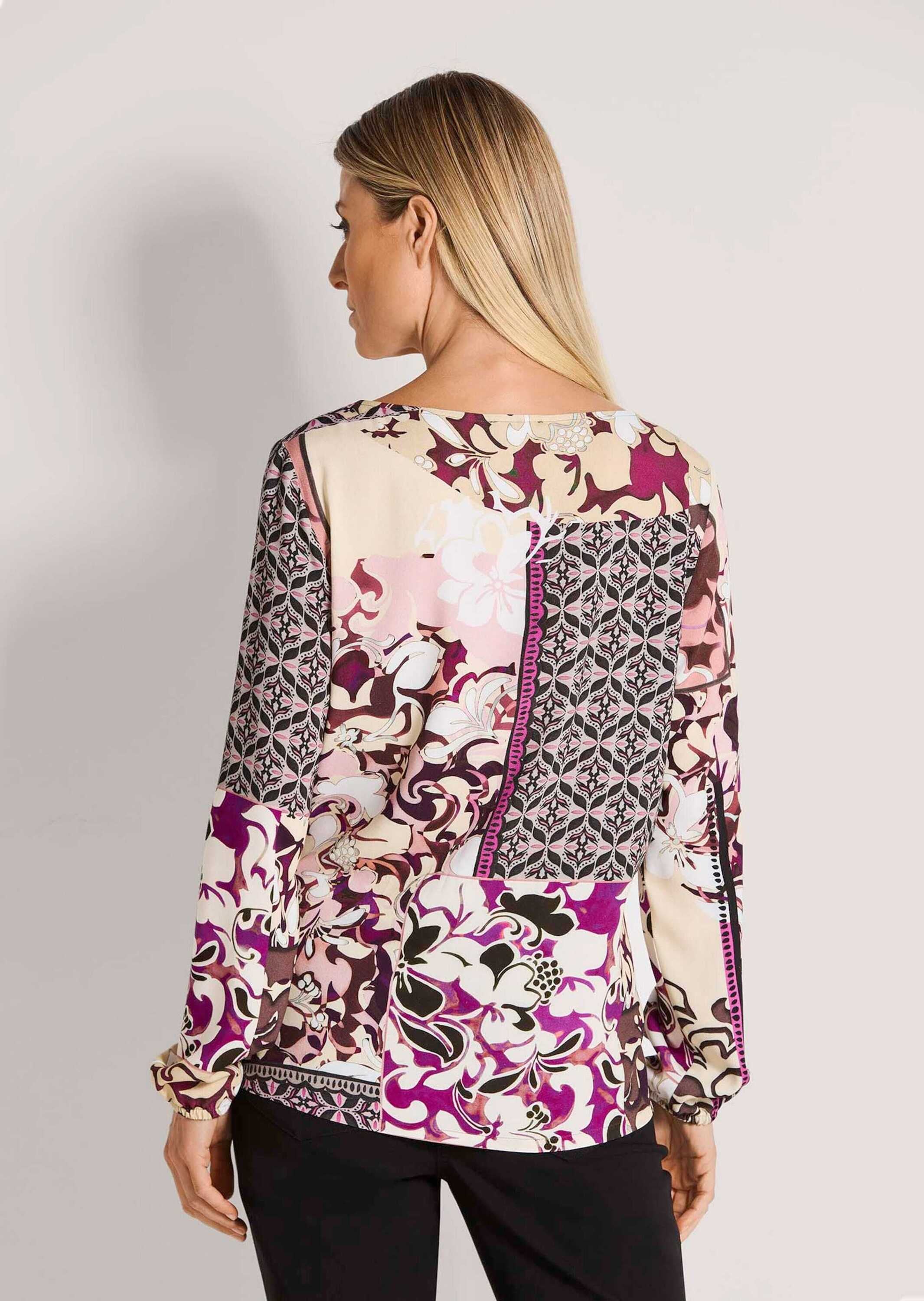 MADELEINE Schlupfbluse »Blusenshirt Viskosebluse mit floralem Muster-Mix«