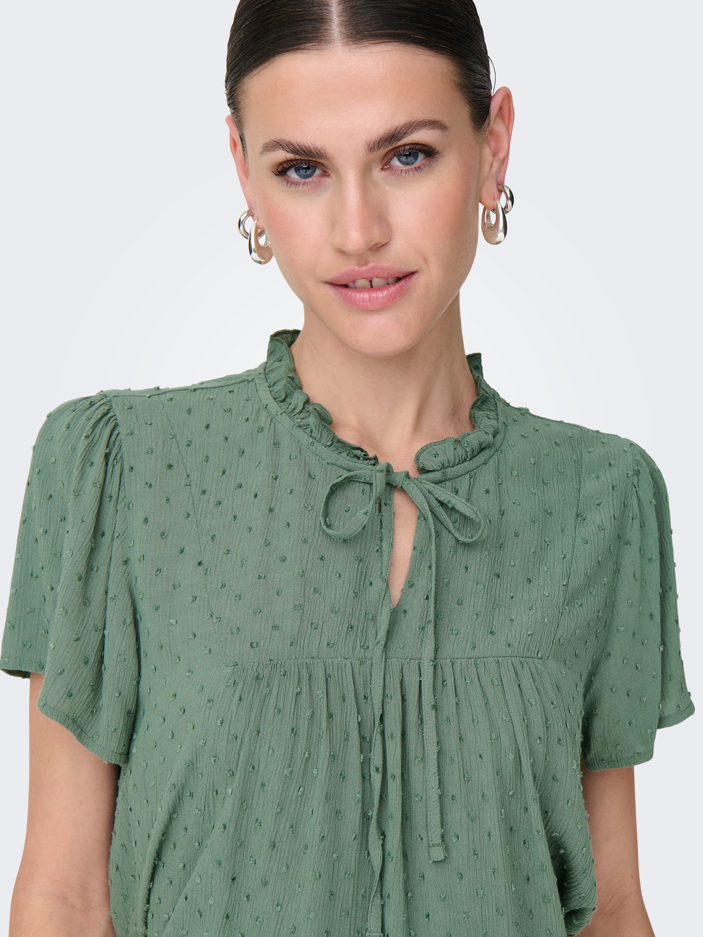 JDY Kurzarmbluse »JDYLIMA LIFE S/S TOP WVN NOOS«