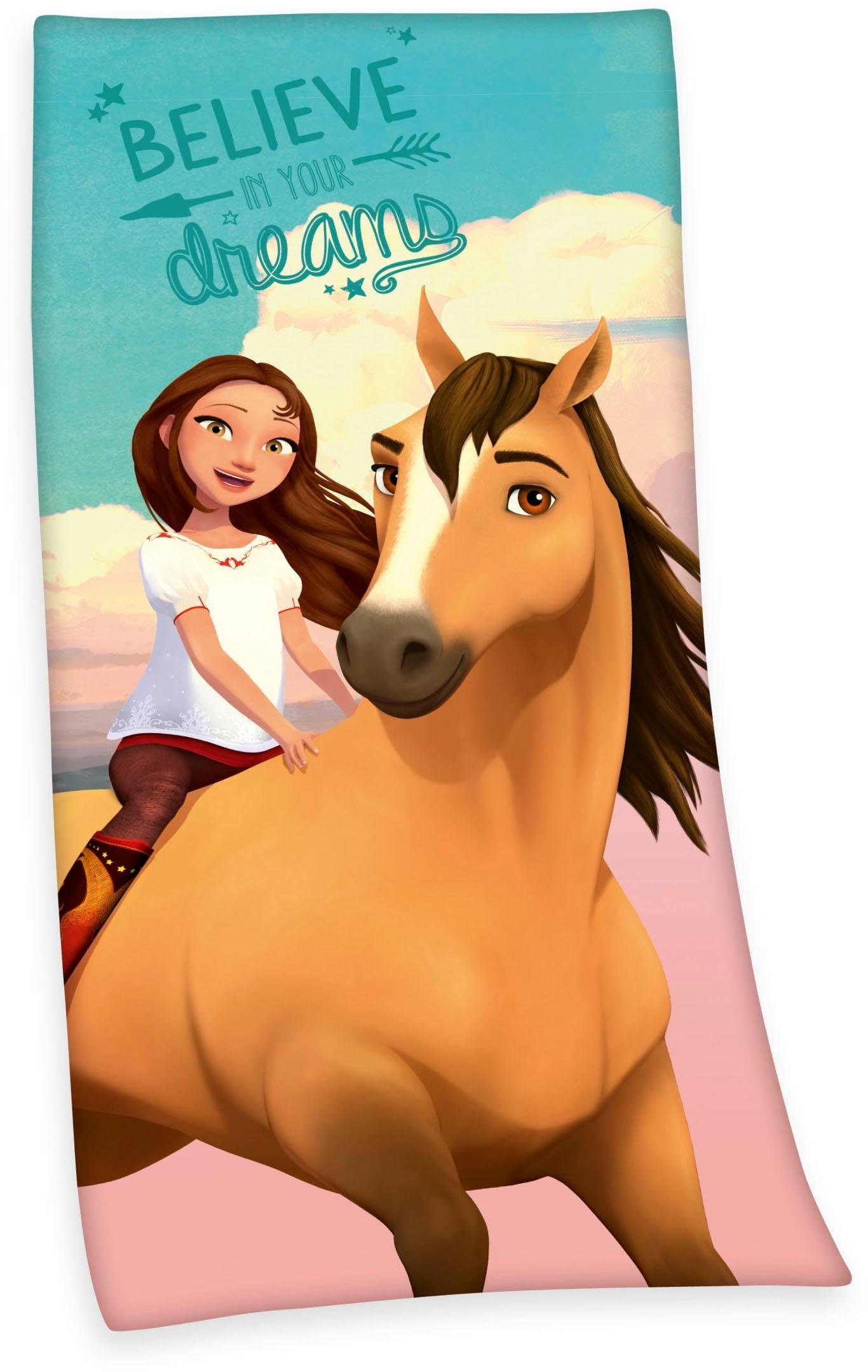 Badetuch "Spirit" mit dem bekannten Hengst günstig online kaufen