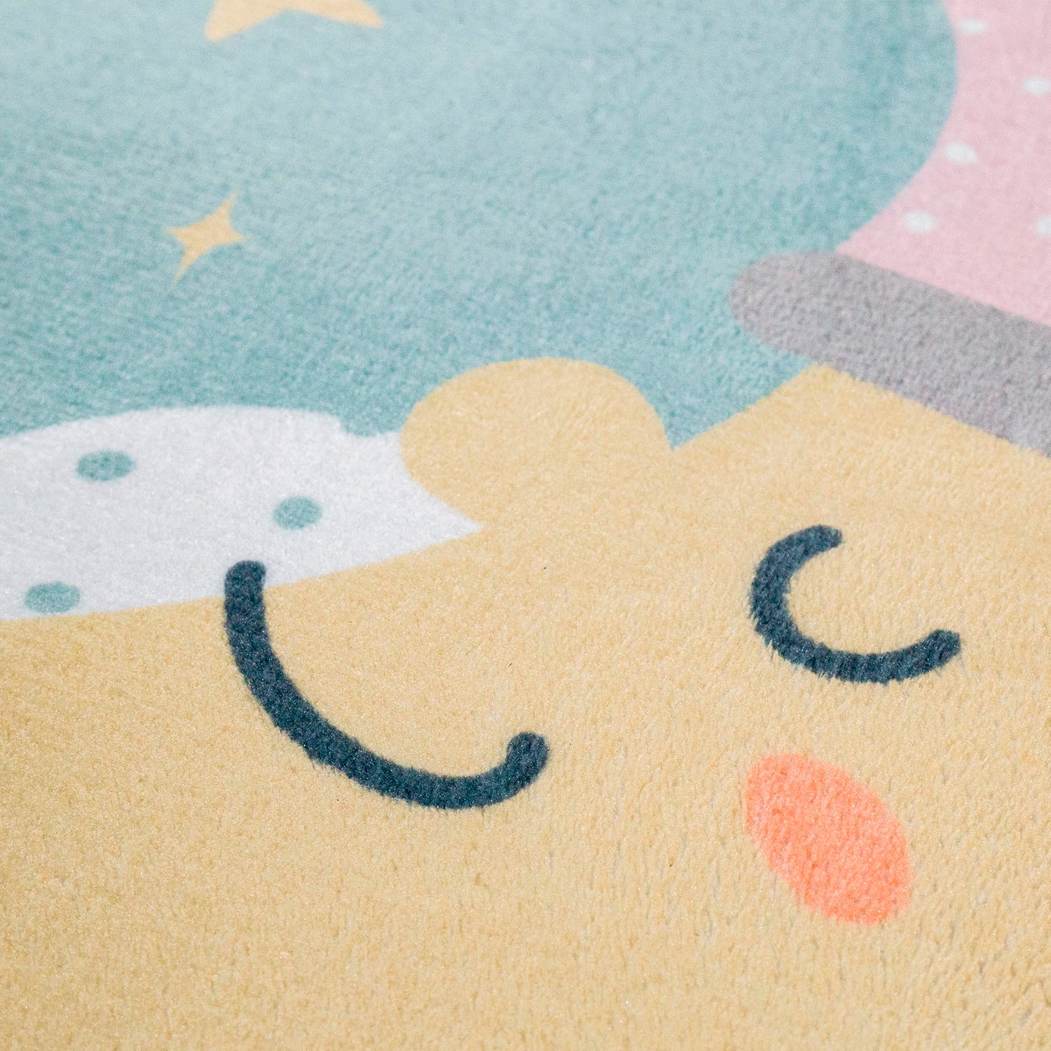Paco Home Kinderteppich »Chicos 563«, rechteckig, 4 mm Höhe, Flachgewebe, Spielteppich, Motiv Mond, Kinderzimmer